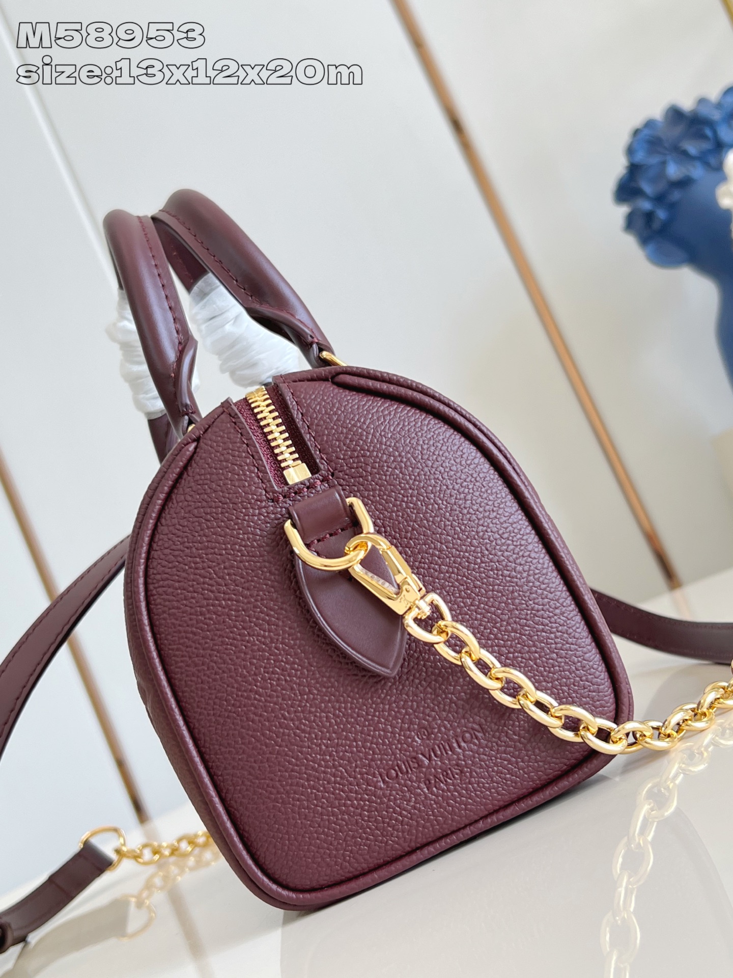 [TOP] Louis Vuitton LV Speedy Bandouliere 20 Bag 13.5 x 12 x 20.5  cm - Claret