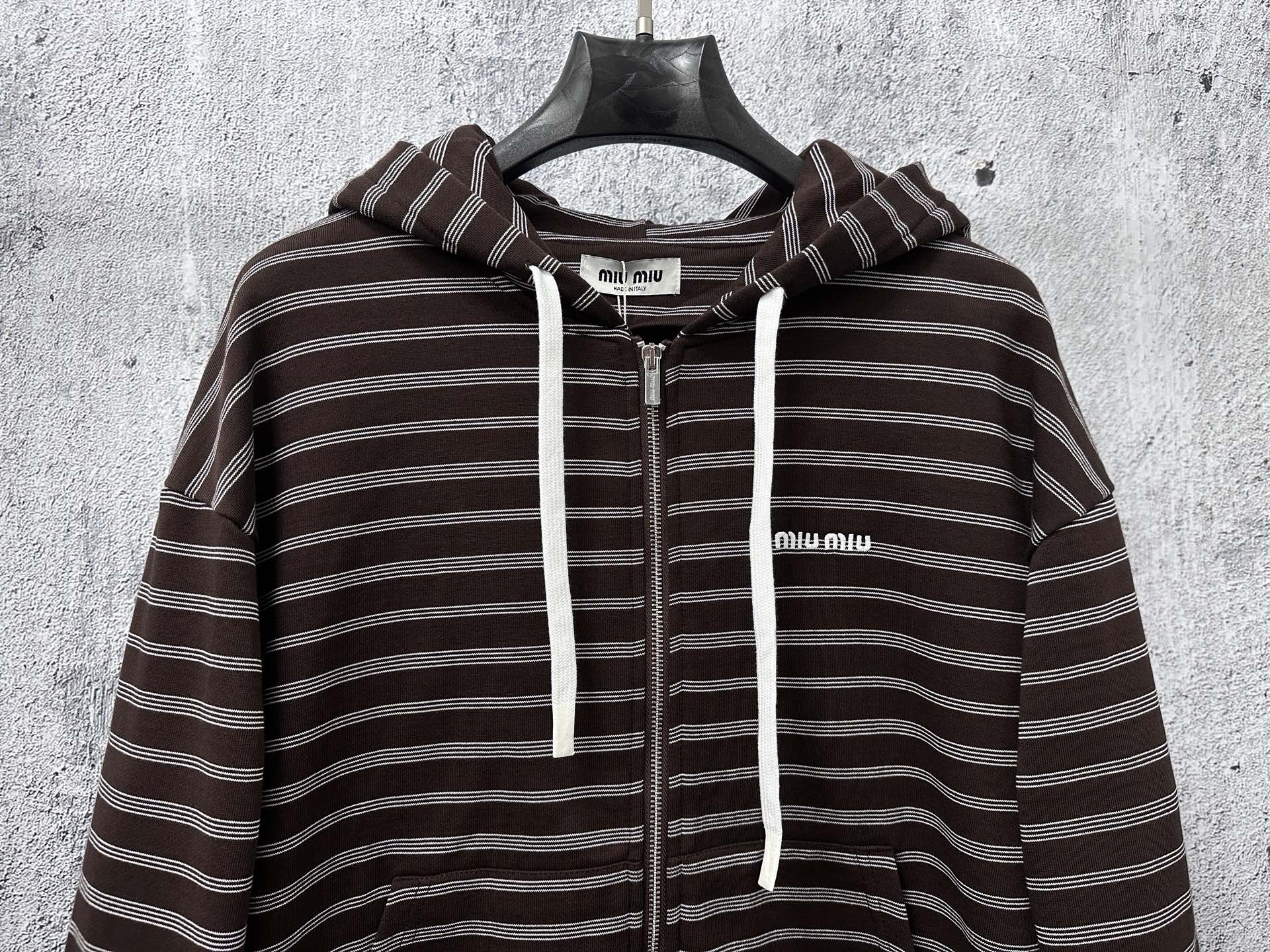 [TOP] Miu Miu Men's/Women's Jacket - Brown