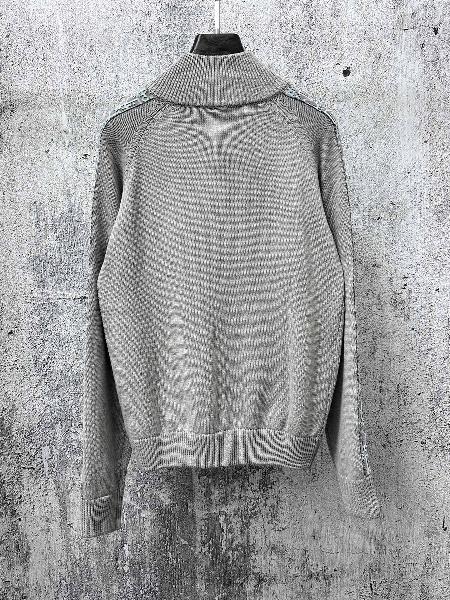 [TOP] Christian Dior Men's/Women's Knit Coat - Gray