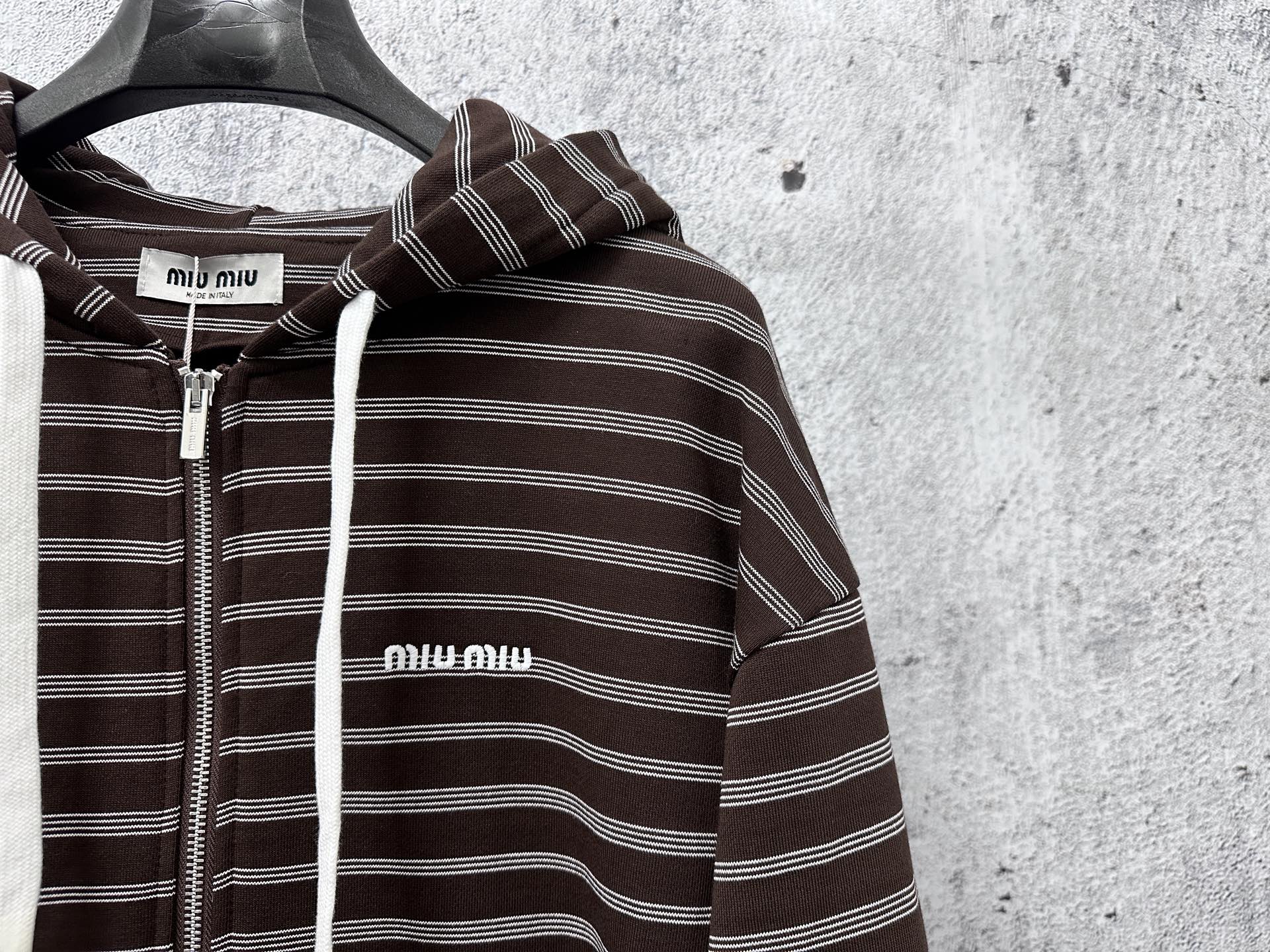 [TOP] Miu Miu Men's/Women's Jacket - Brown
