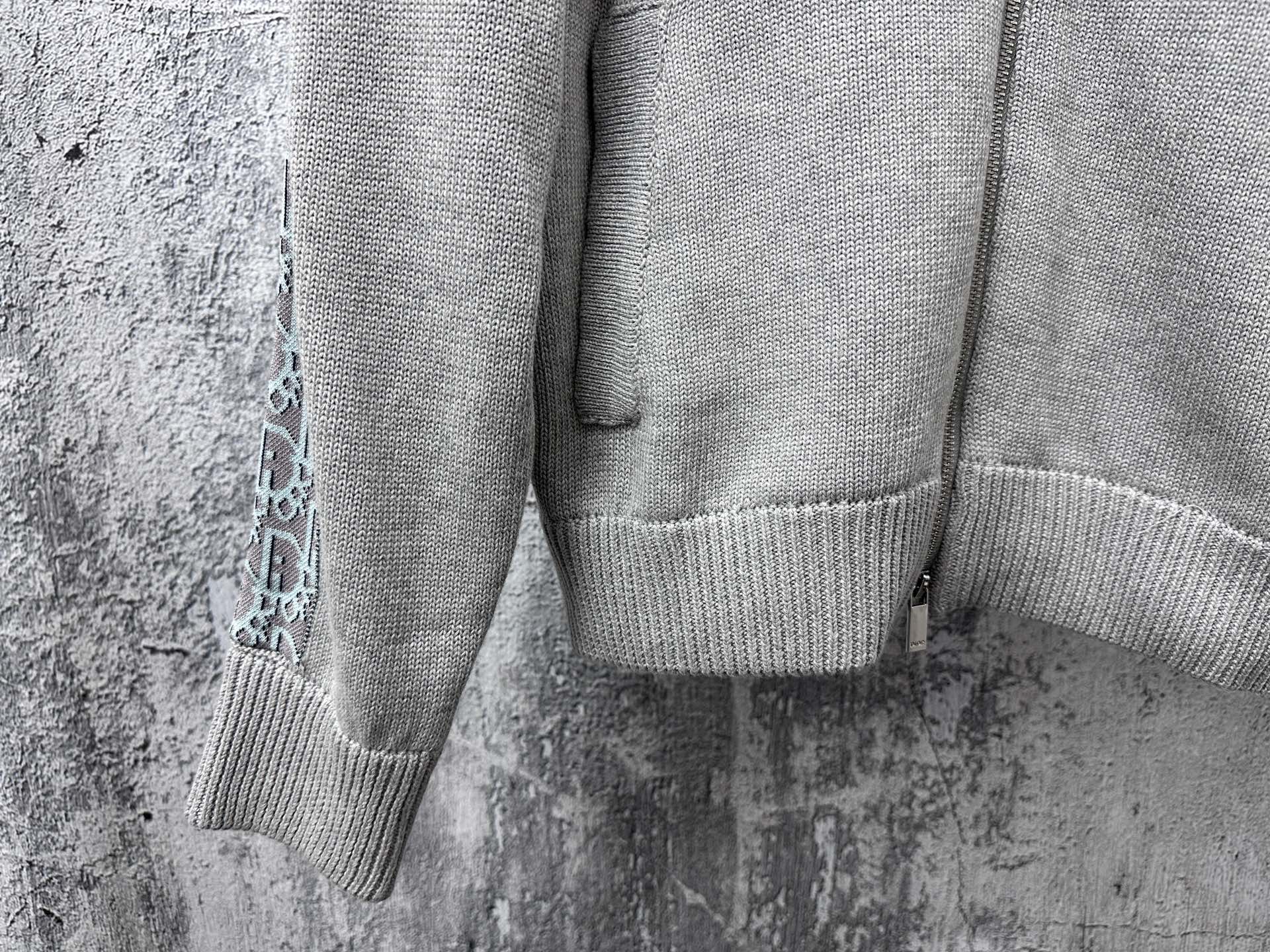 [TOP] Christian Dior Men's/Women's Knit Coat - Gray