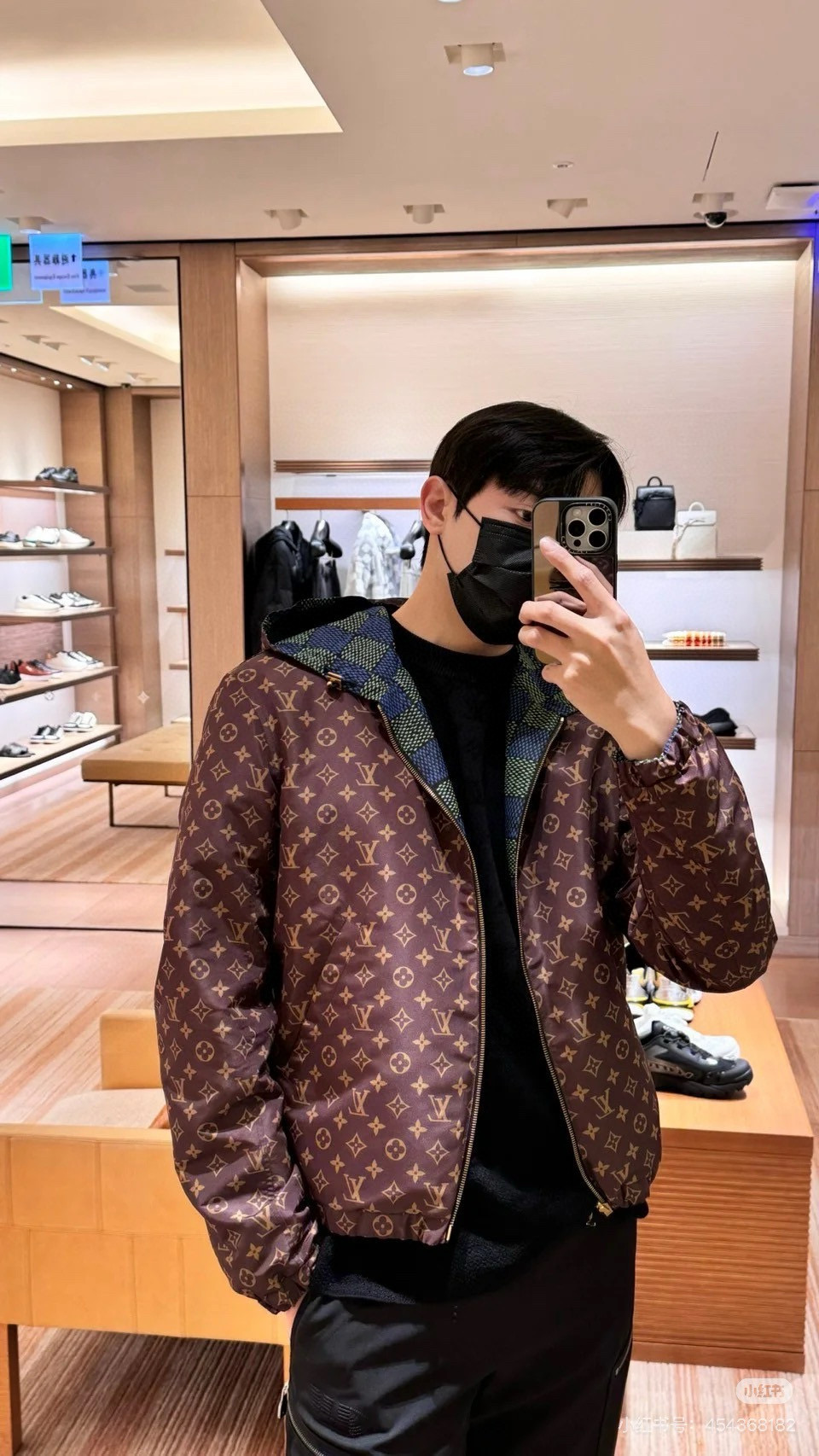 [TOP] Louis Vuitton LV Men's/Women's Reversible Jacket - Monogram