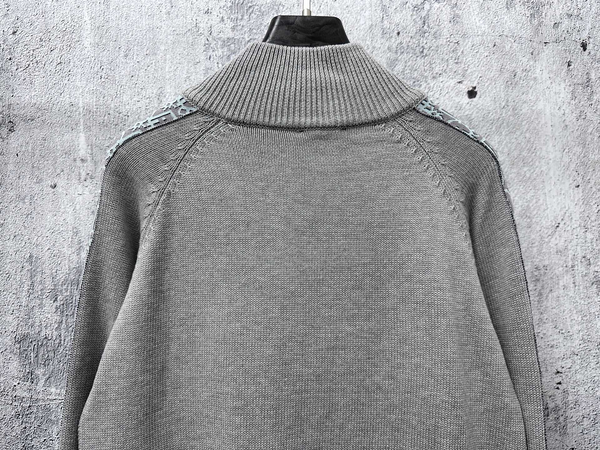 [TOP] Christian Dior Men's/Women's Knit Coat - Gray