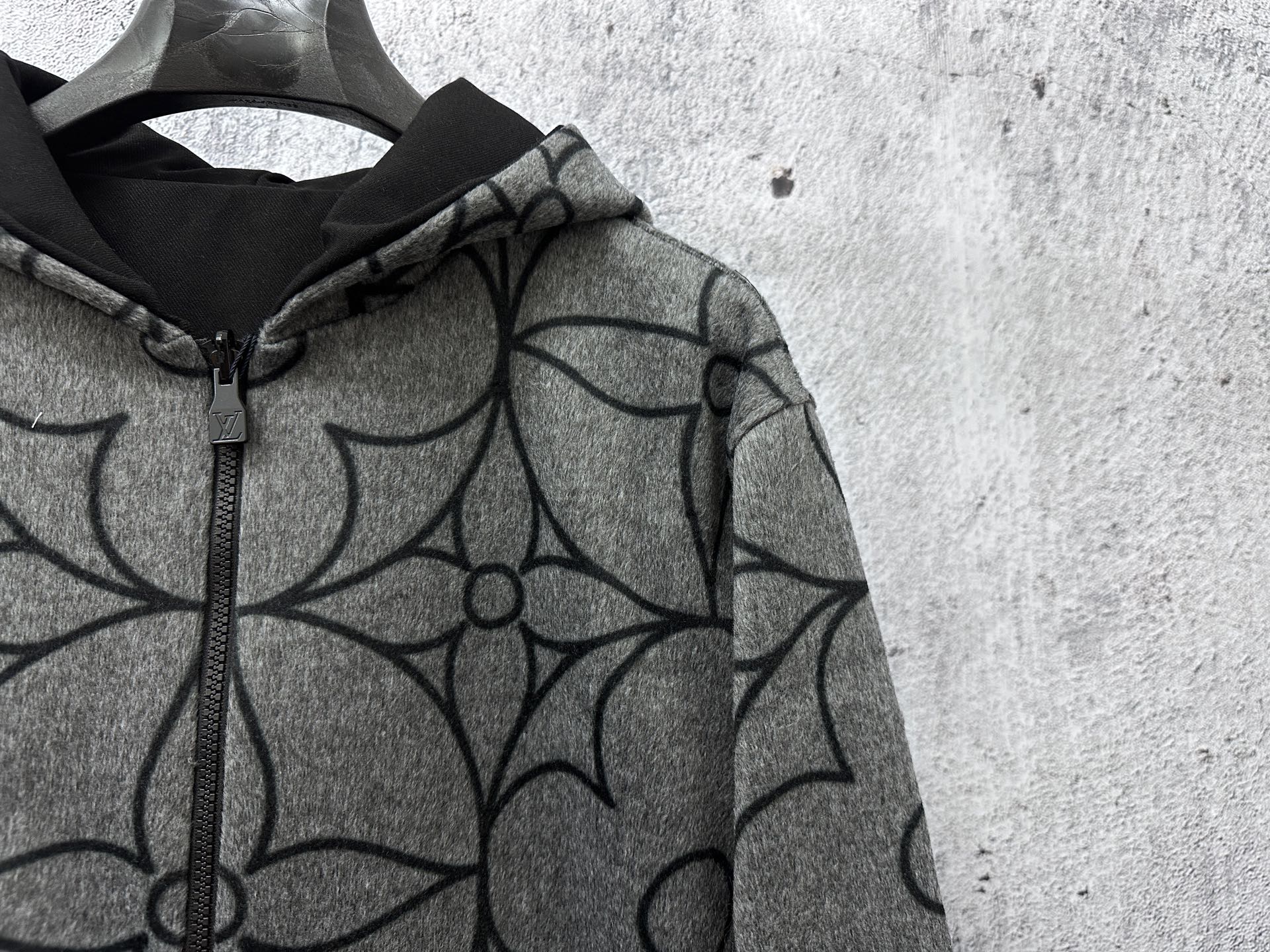 [TOP] Louis Vuitton LV Men's/Women's Reversible Wool Jacquard Jacket - Black