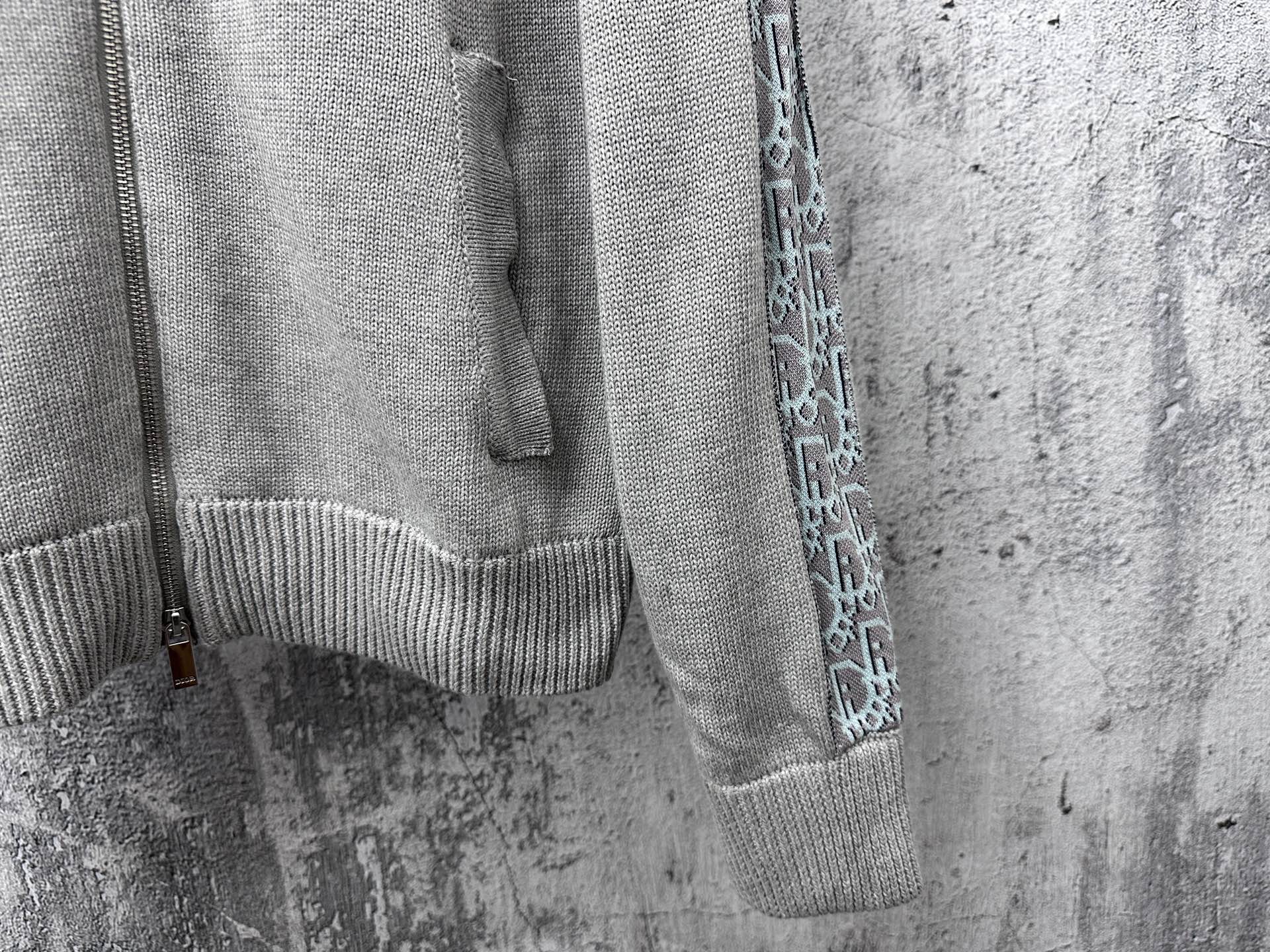 [TOP] Christian Dior Men's/Women's Knit Coat - Gray