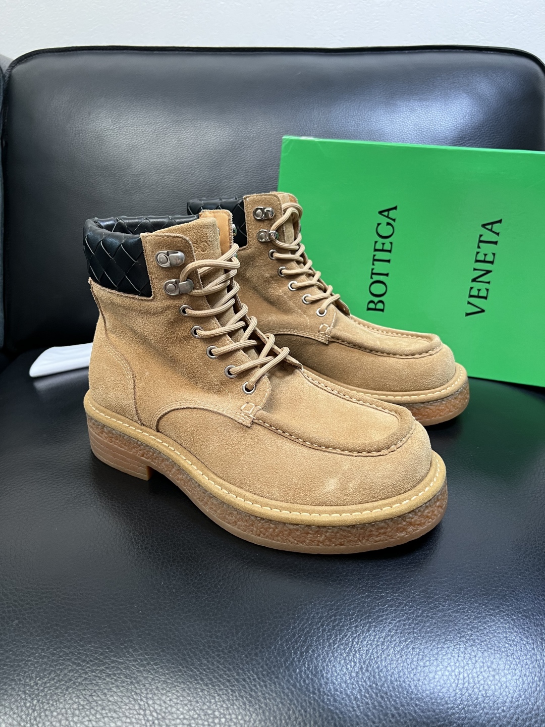 [TOP] Bottega Veneta BV Men's/Women's Short Boots Calfskin - 2 Color