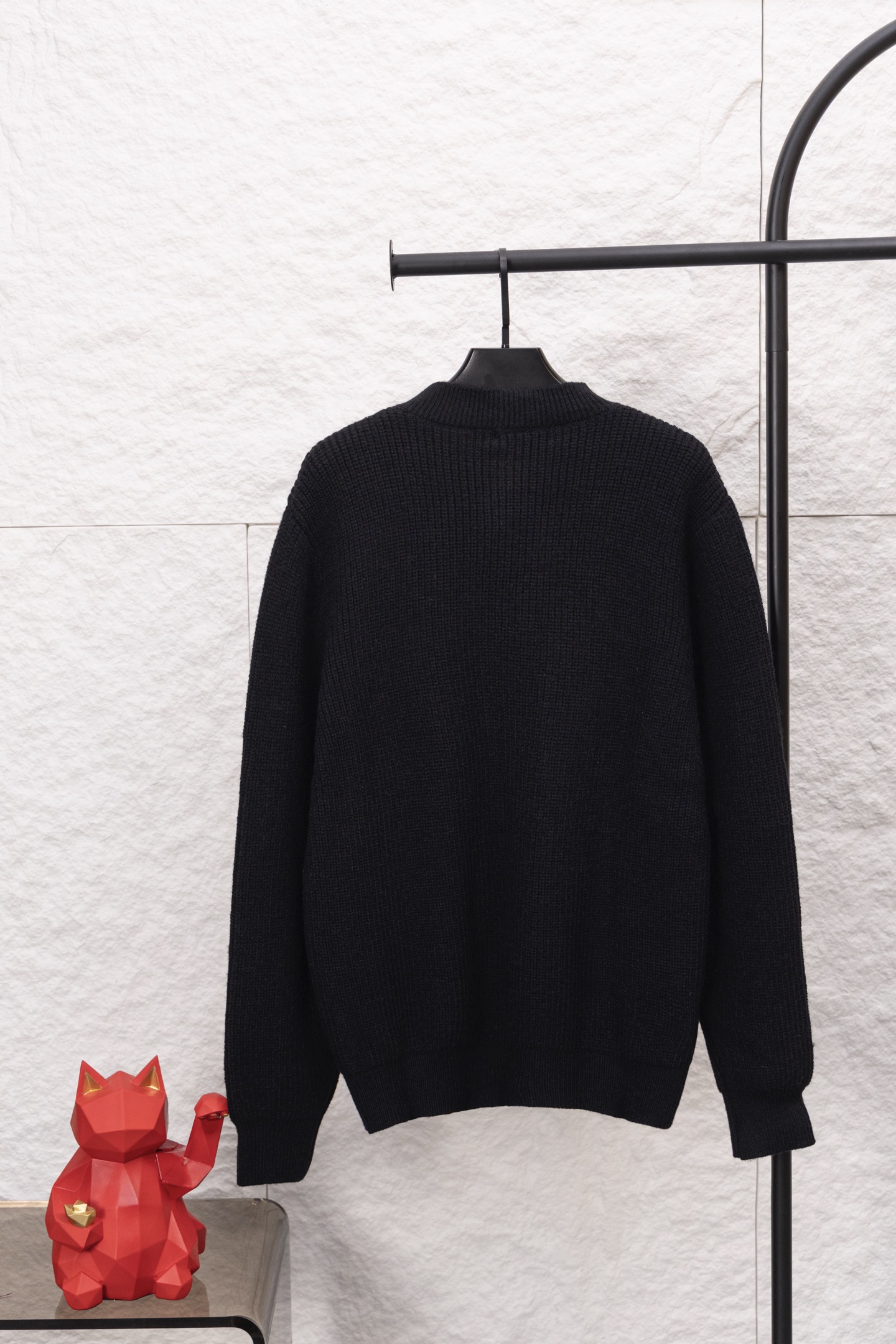 [TOP] PRADA Knitted Cardigan -  Black