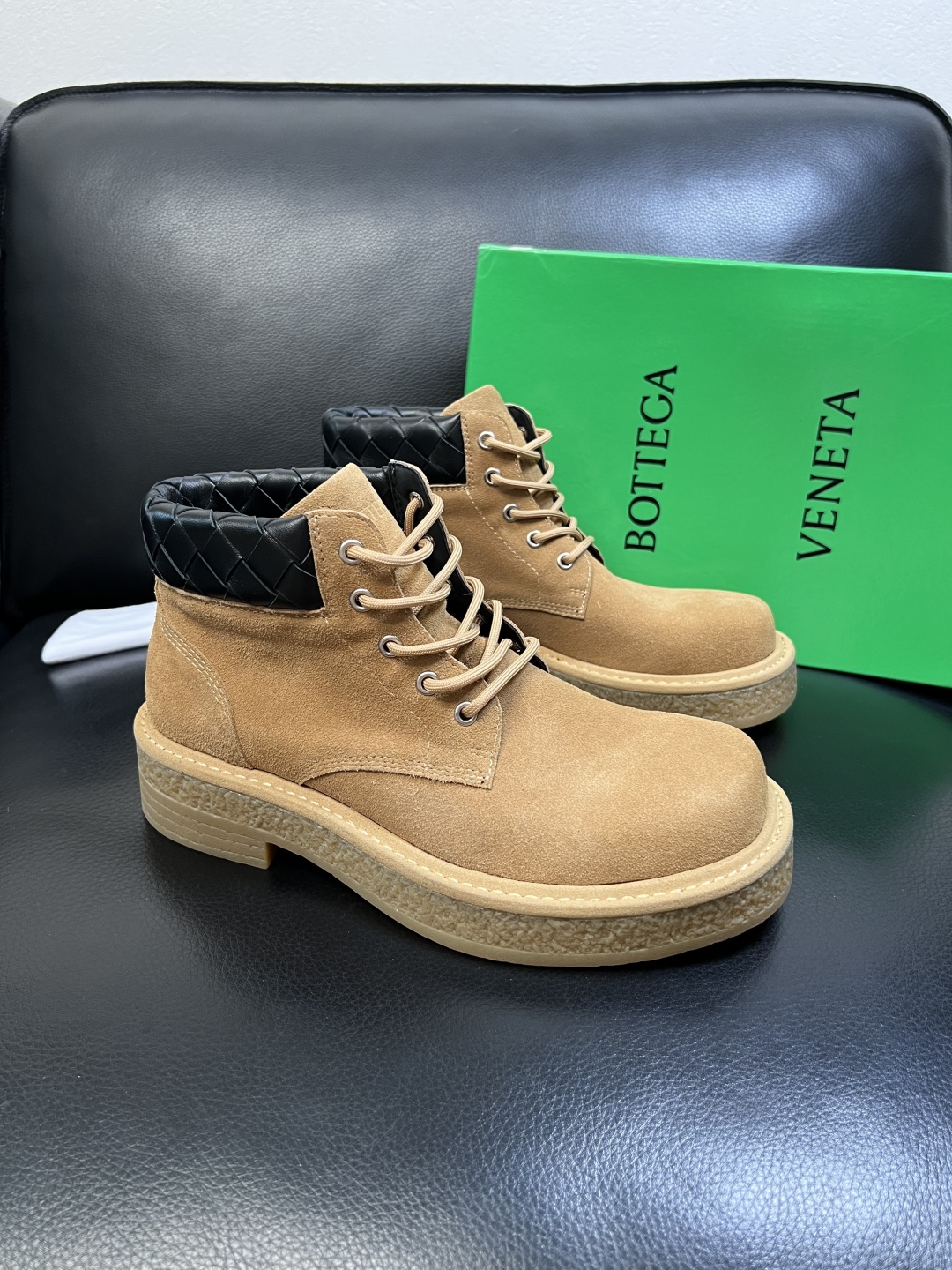 [TOP] Bottega Veneta BV Men's/Women's Short Boots Calfskin - 2 Color