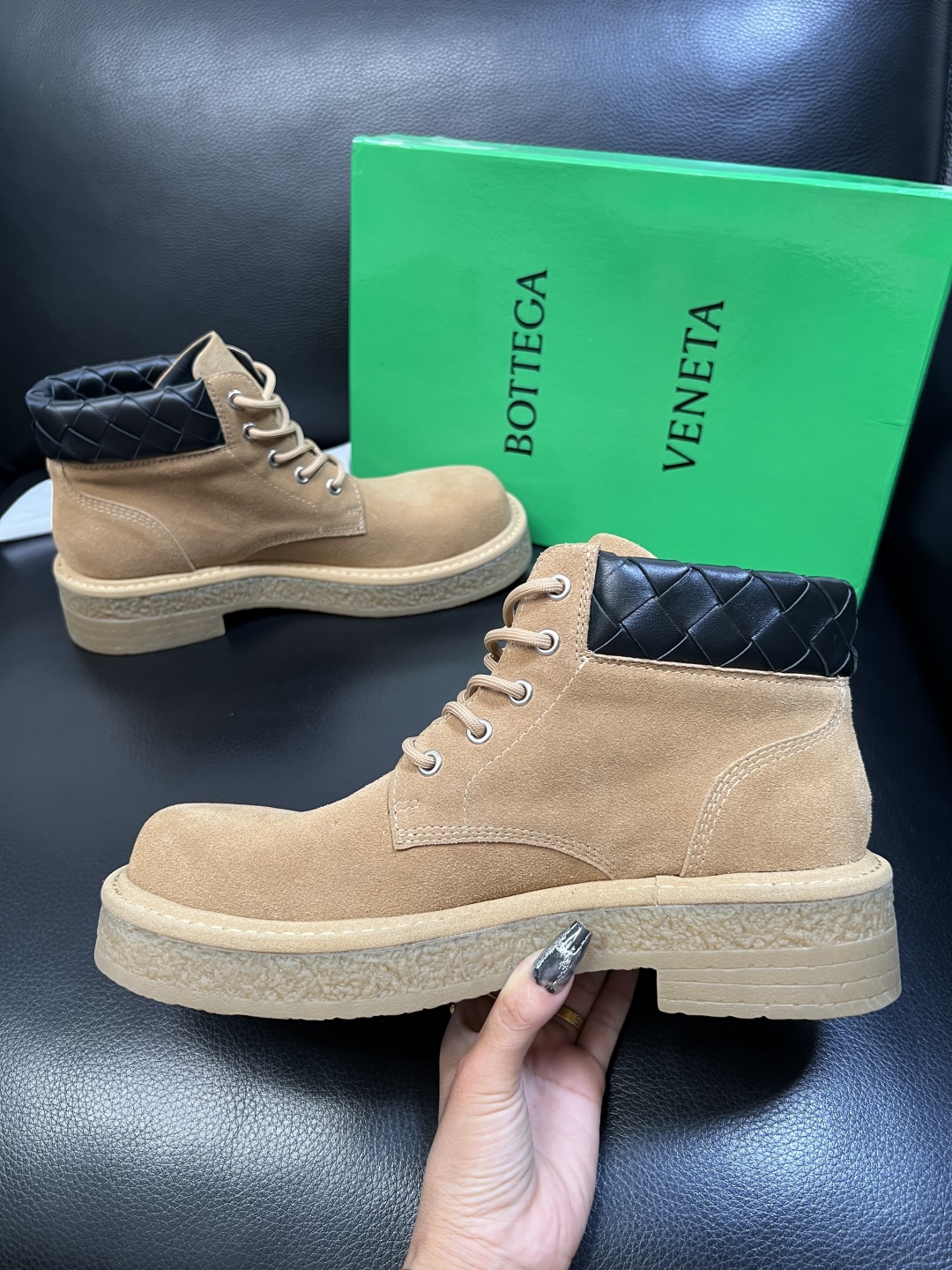 [TOP] Bottega Veneta BV Men's/Women's Short Boots Calfskin - 2 Color