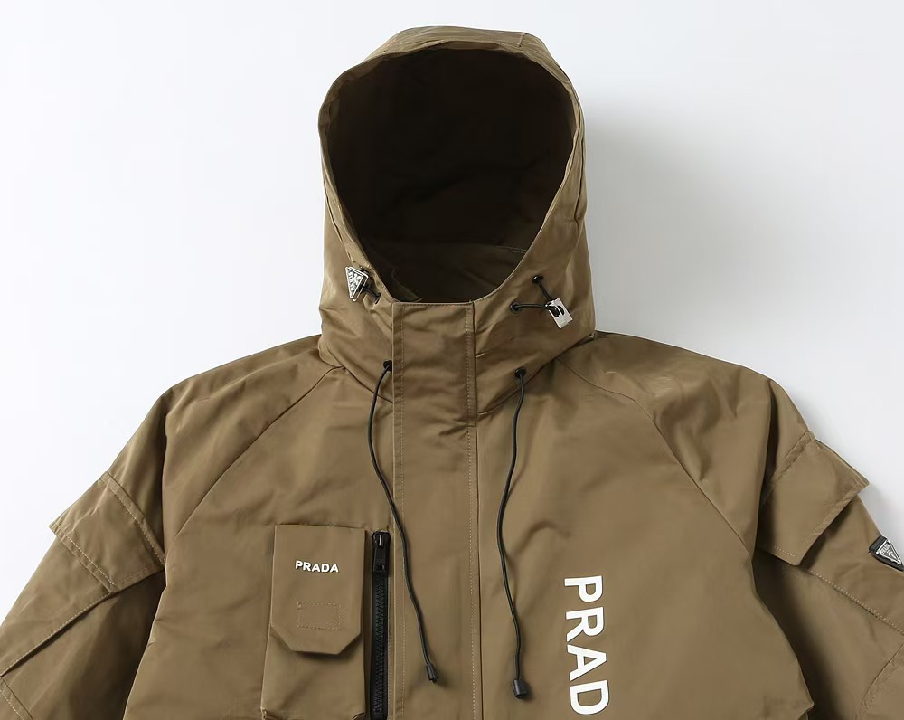[TOP] PRADA Men's Jacket - Brown