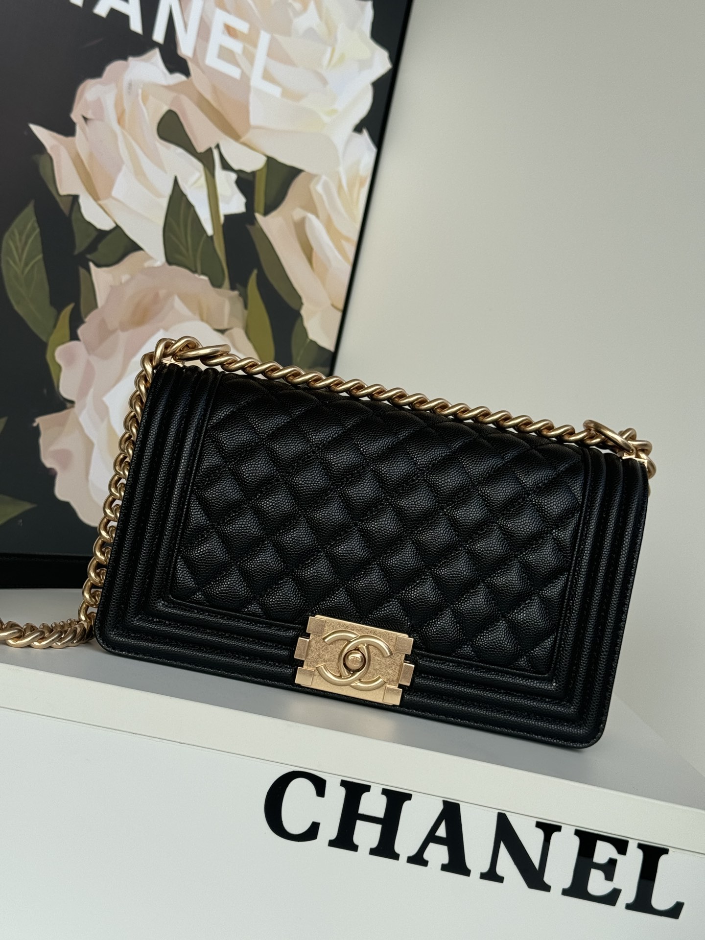 [TOP] CHANEL Le Boy Bag 25cm - Black&GHW/2 Types