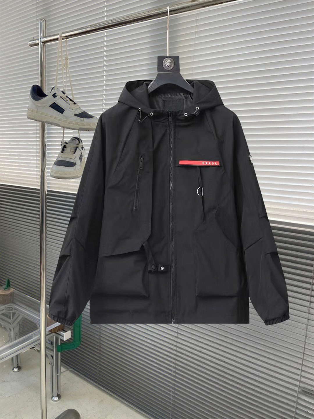 [TOP] PRADA Men's Jacket - Black