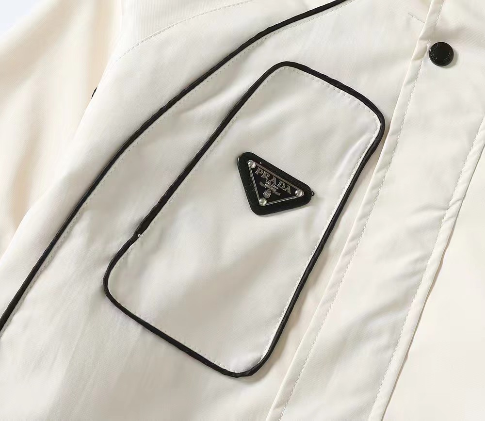 [TOP] PRADA Men's Jacket - White