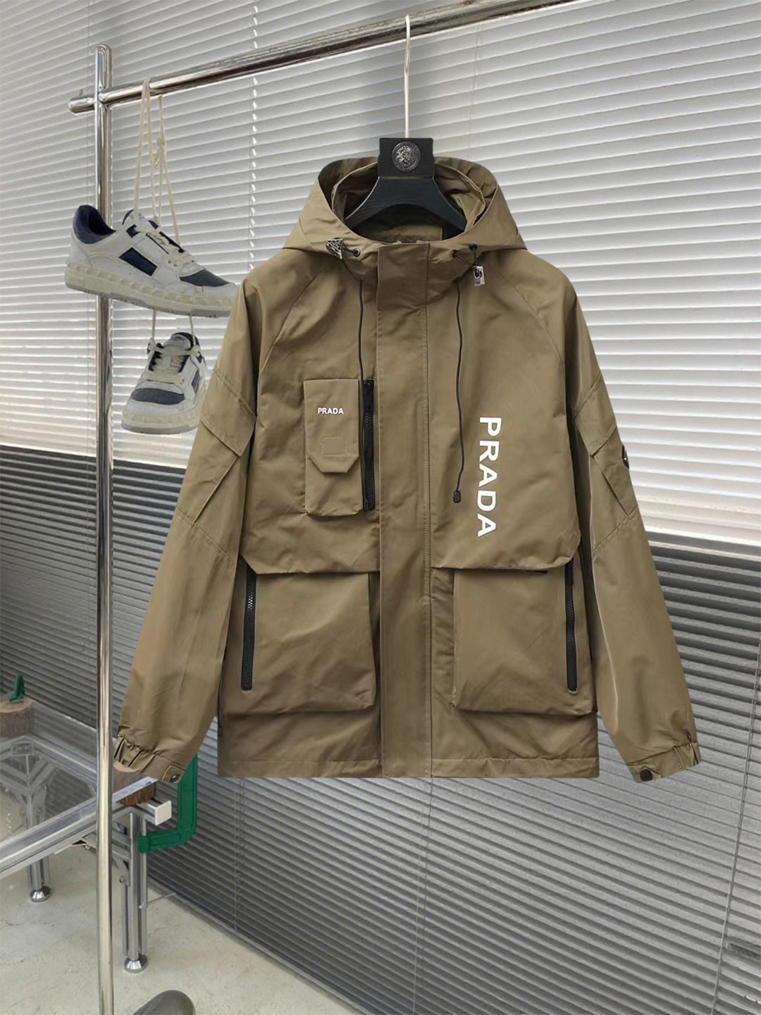 [TOP] PRADA Men's Jacket - Brown
