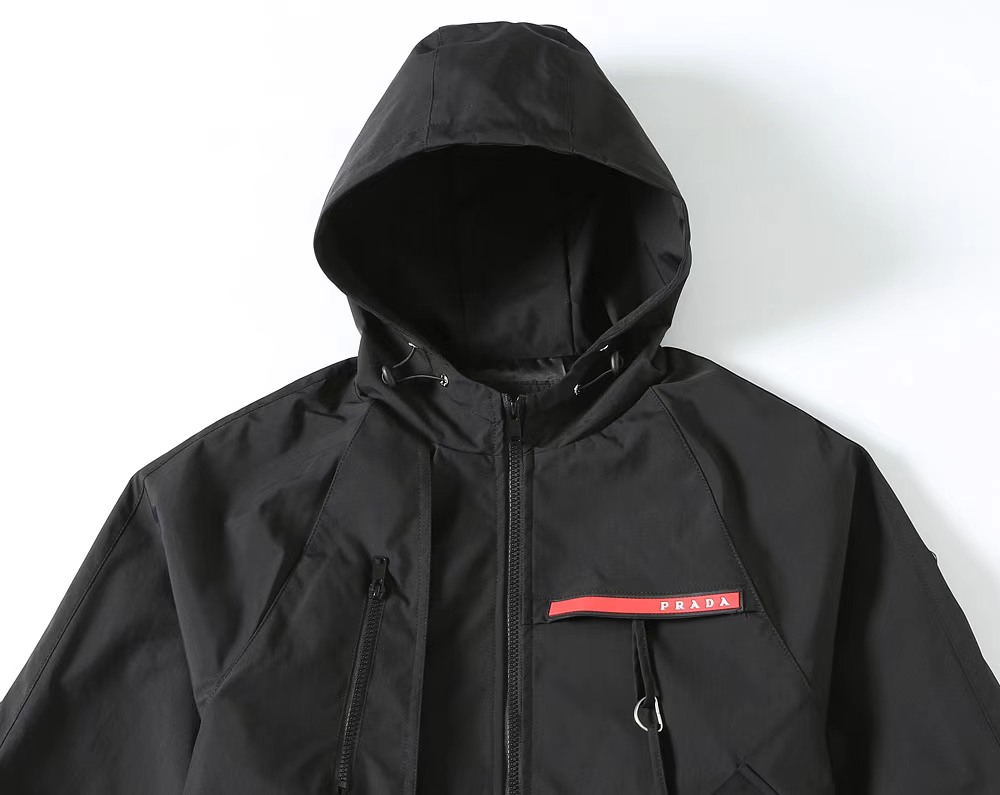 [TOP] PRADA Men's Jacket - Black