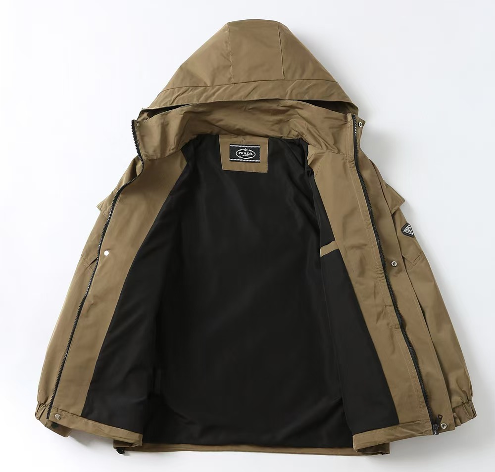 [TOP] PRADA Men's Jacket - Brown