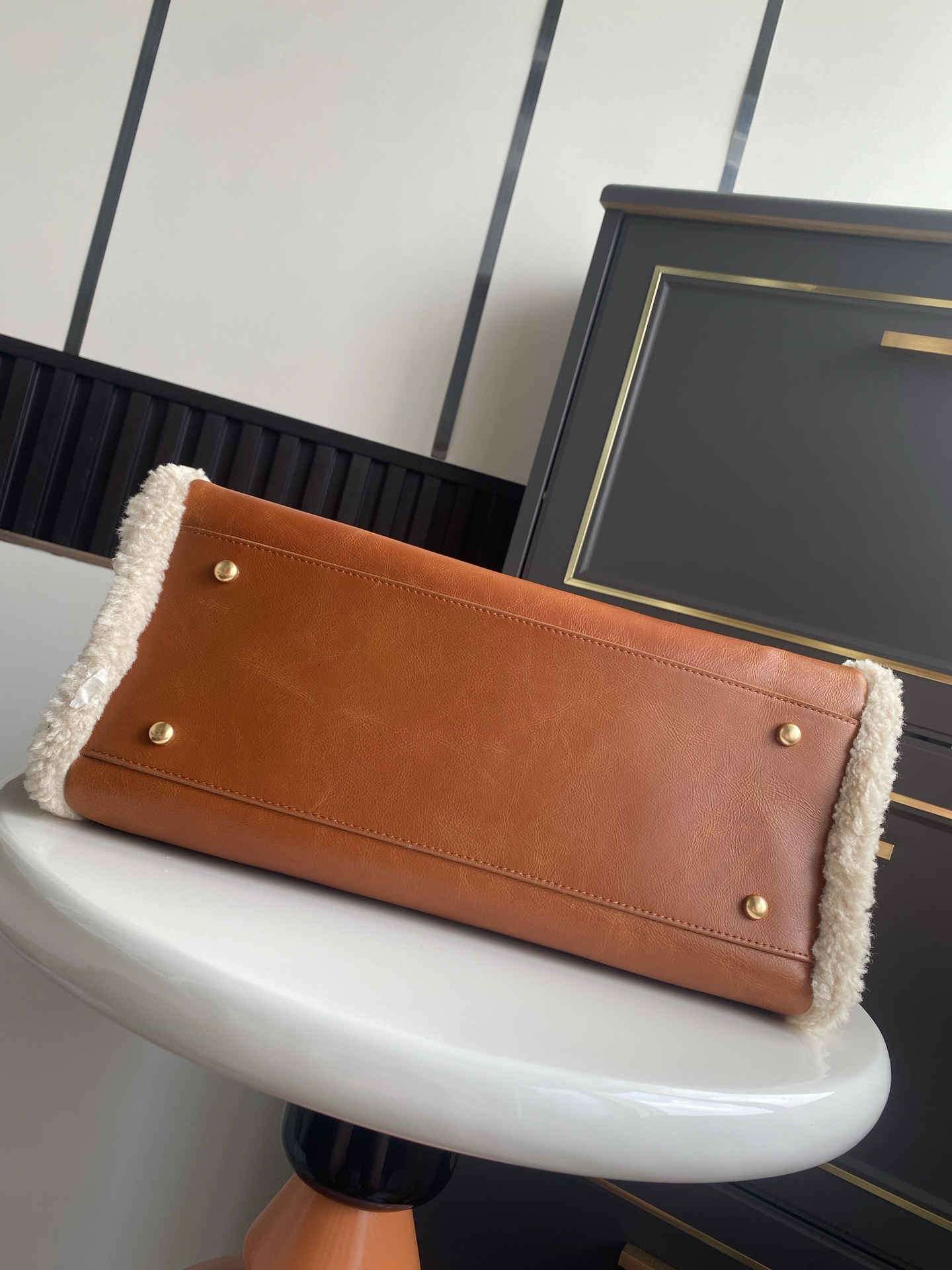 [TOP] CHANEL Beach Bag 33cm -  Brown