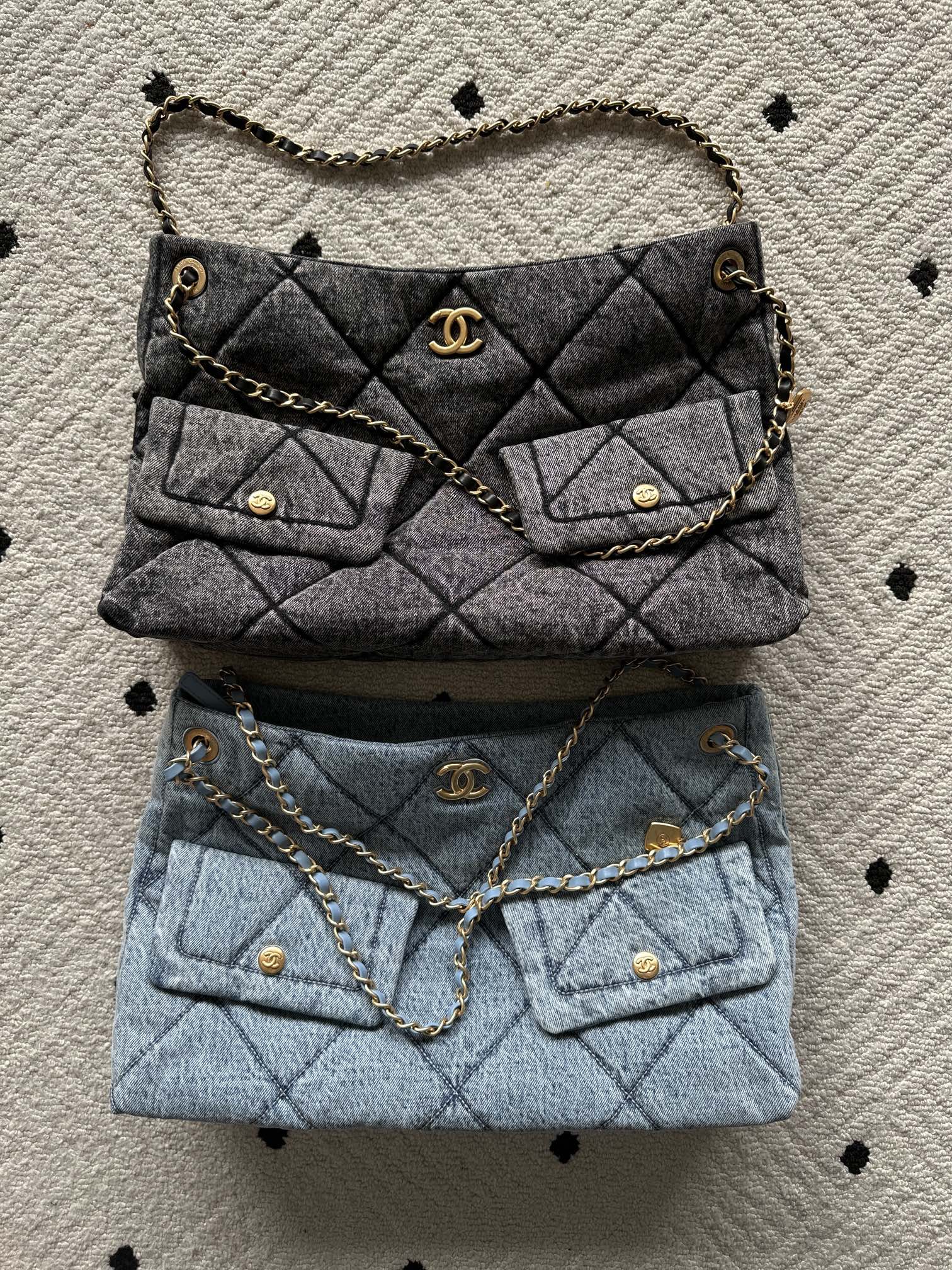 [TOP] CHANEL Denim Bag 25 X 38 X 10 cm - 2 Colors