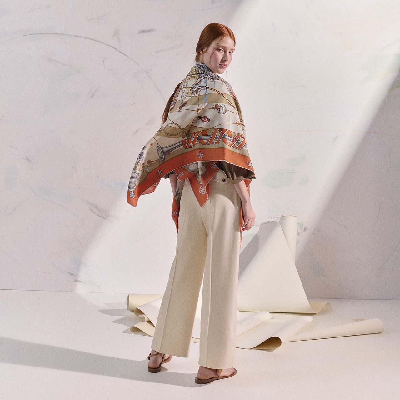 [TOP] HERMES Scarf 140x140cm - 4 Colors