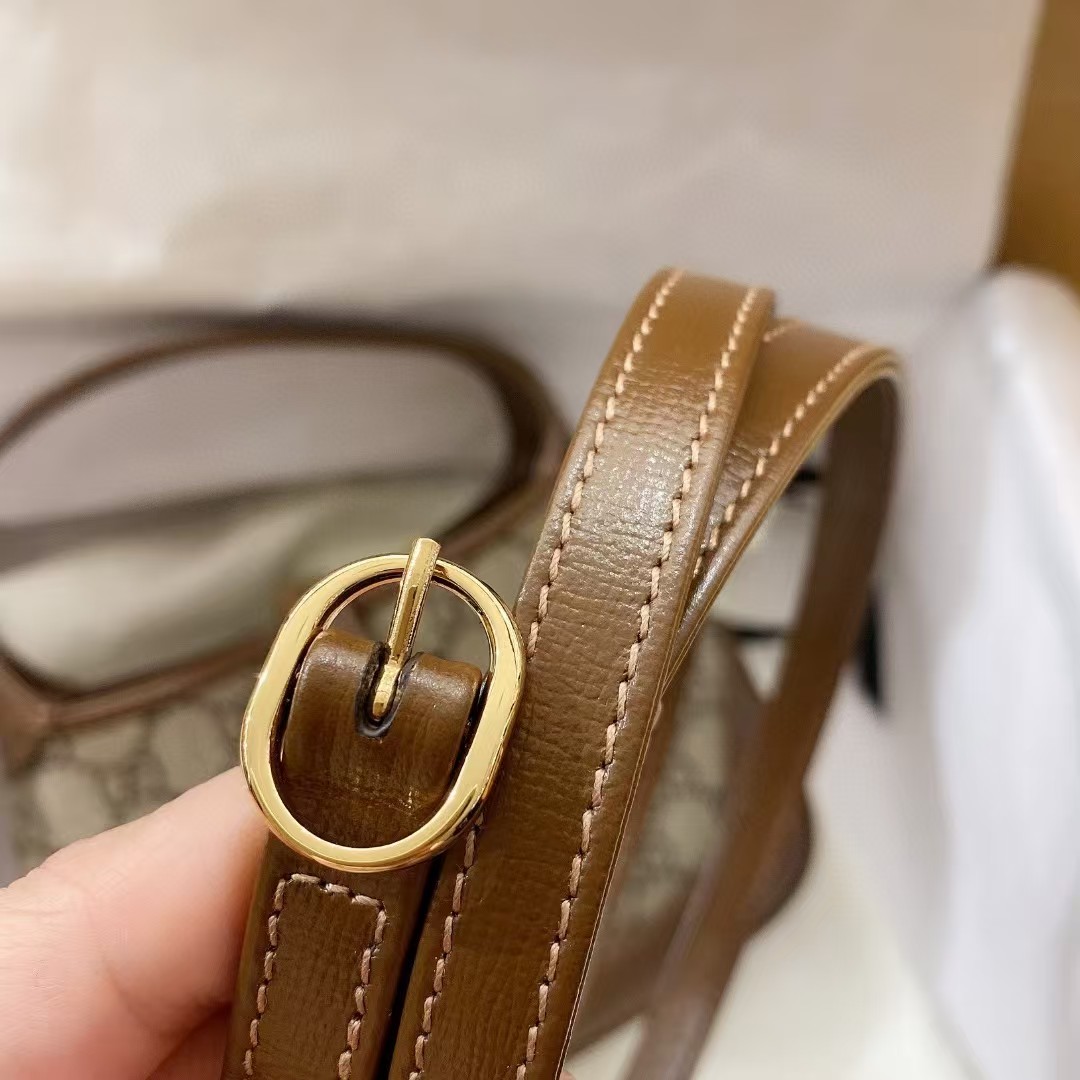 [TOP] GUCCI Jackie 1961 Tote Bag 19x13x3cm - Brown