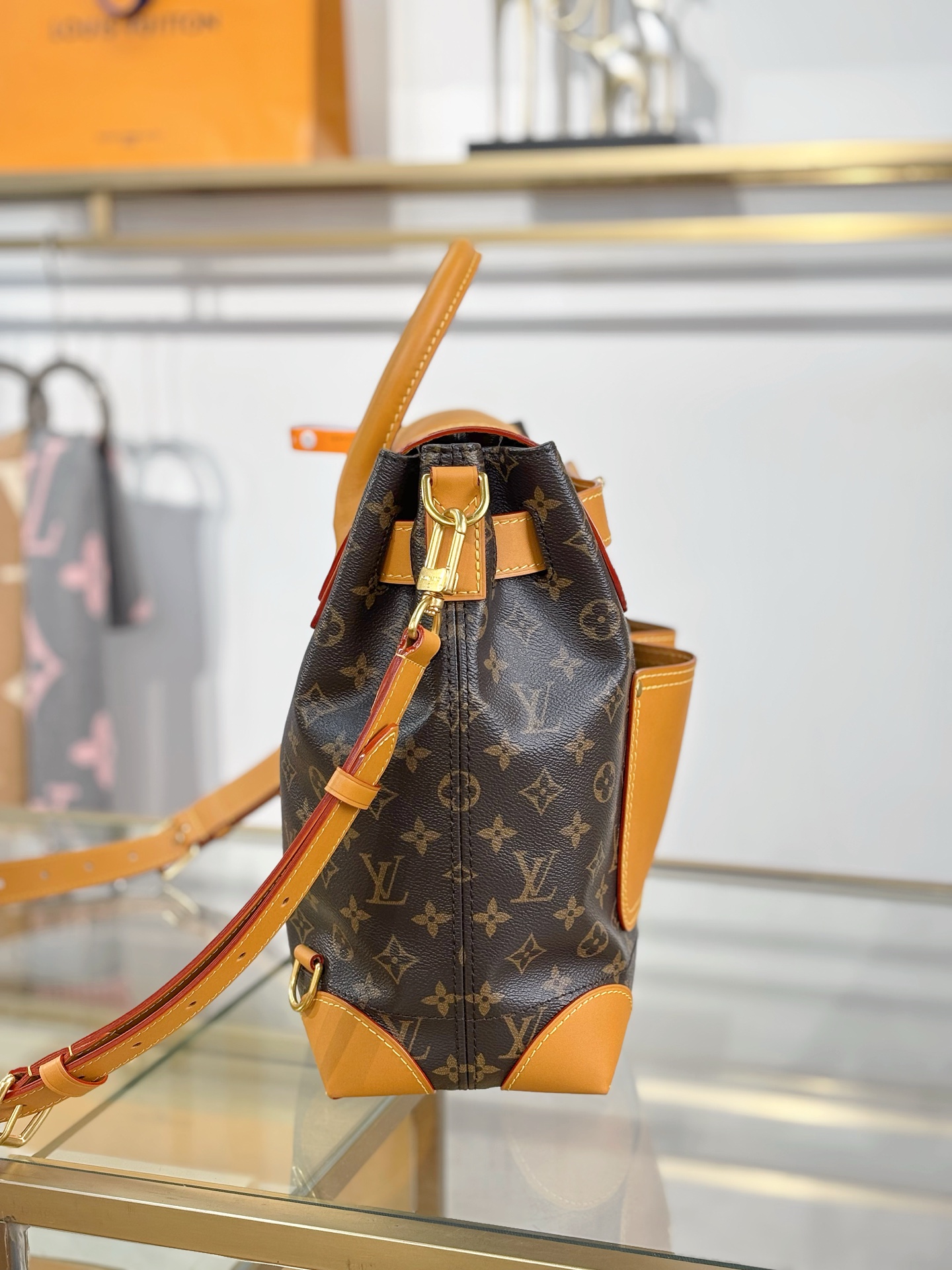 [TOP] Louis Vuitton LV Steamer 30 Monogram Bag 33x32x14 cm - Brown