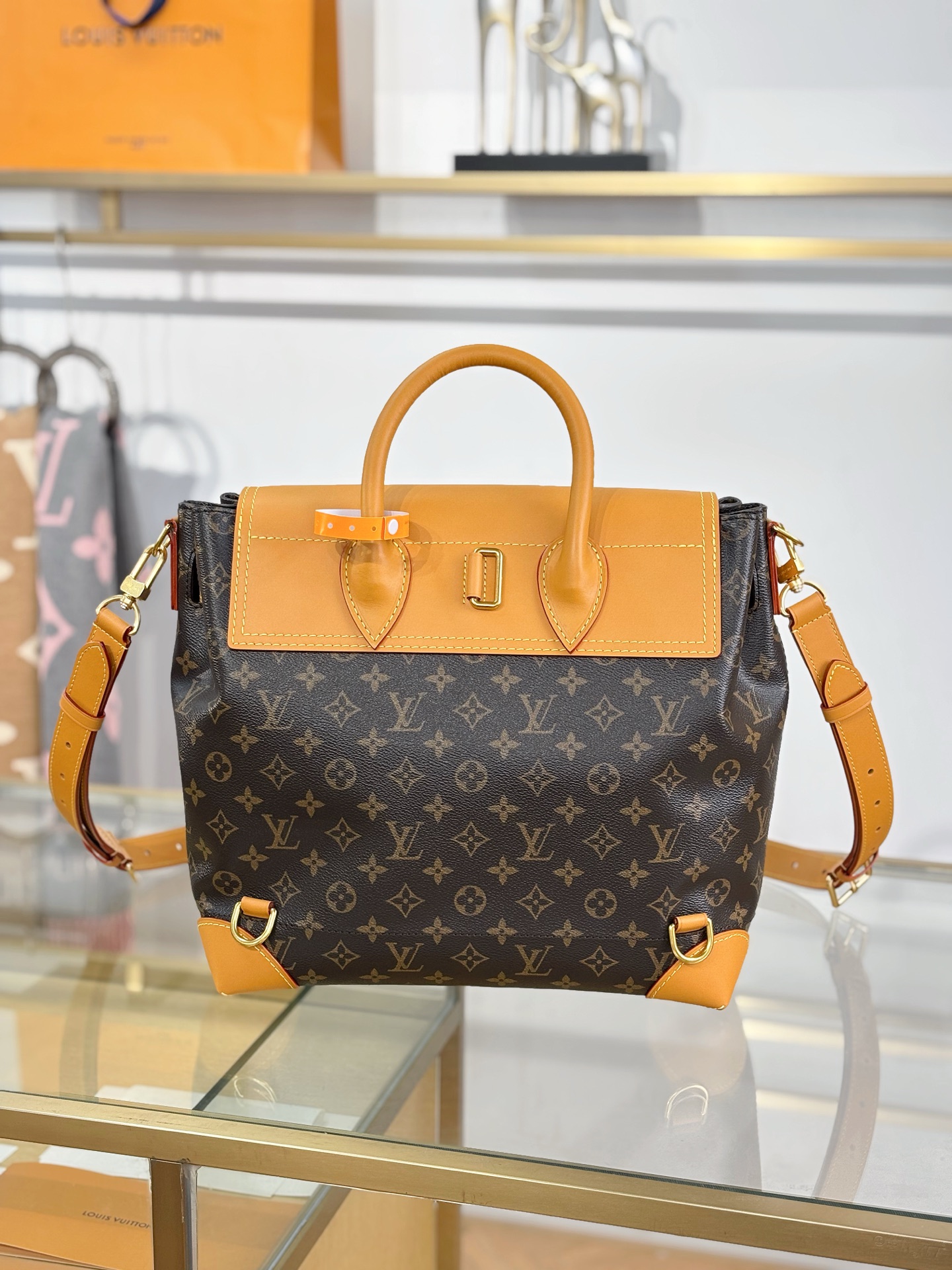 [TOP] Louis Vuitton LV Steamer 30 Monogram Bag 33x32x14 cm - Brown