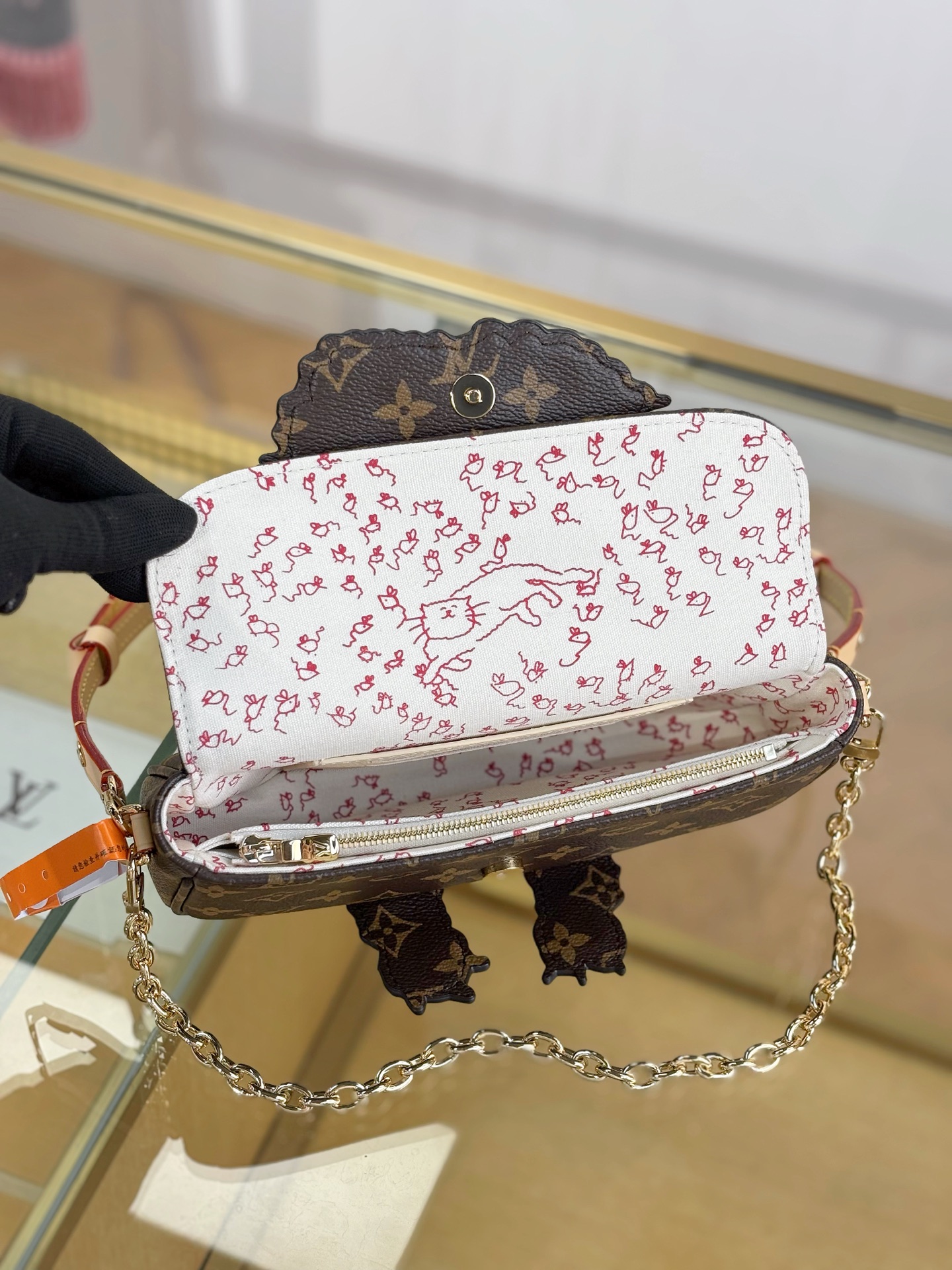 [TOP] Louis Vuitton LV & Grace Monogram Wallet On Chain Bag 23.5 x 12 x 4.3cm - Brown