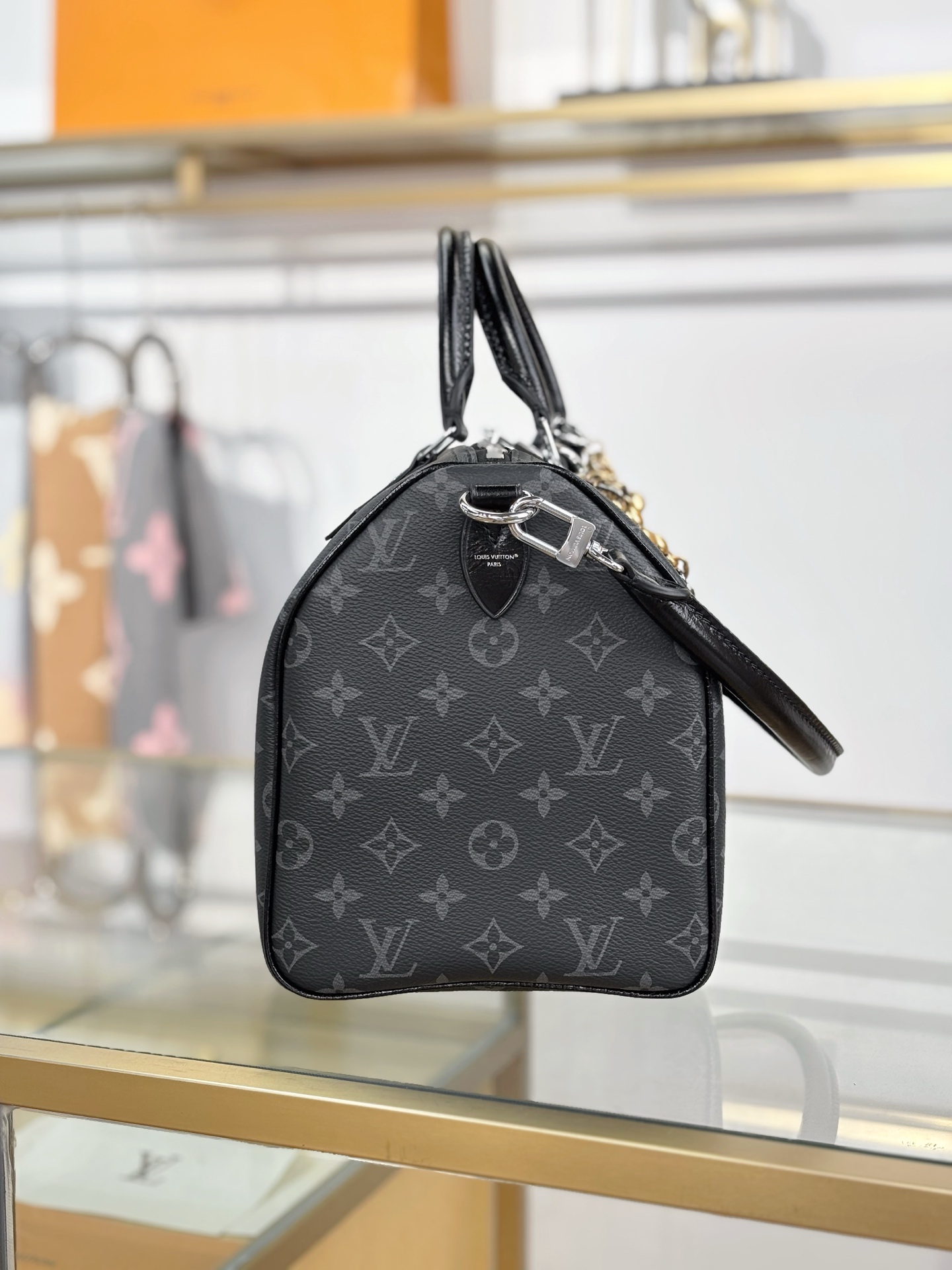 [TOP] Louis Vuitton LV Speedy Bandoulière 30 Monogram Bag 30x21x17 cm - Black