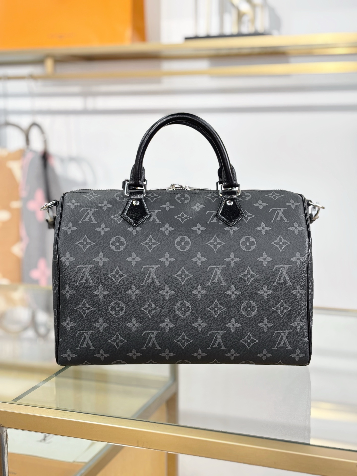 [TOP] Louis Vuitton LV Speedy Bandoulière 30 Monogram Bag 30x21x17 cm - Black