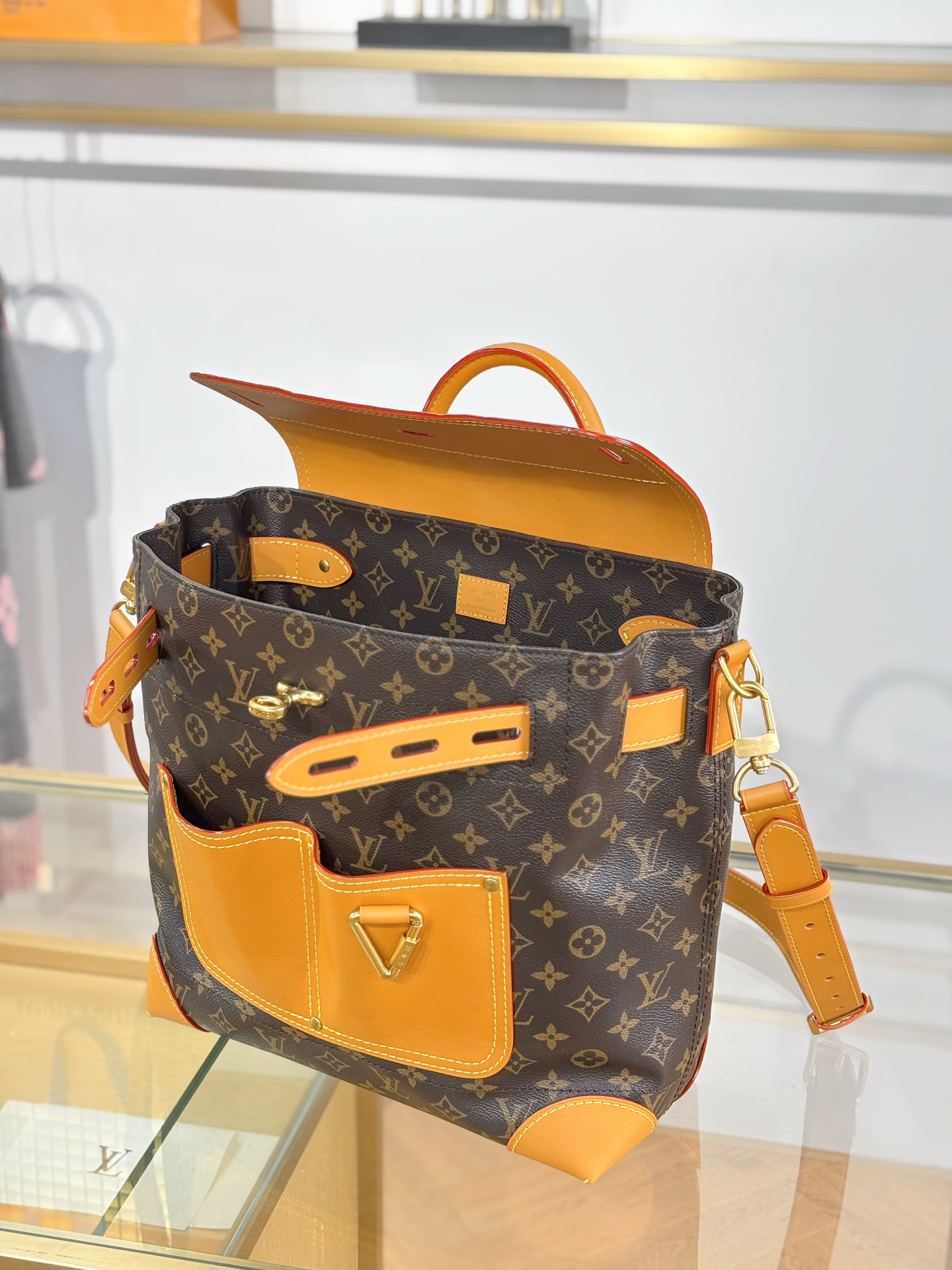 [TOP] Louis Vuitton LV Steamer 30 Monogram Bag 33x32x14 cm - Brown