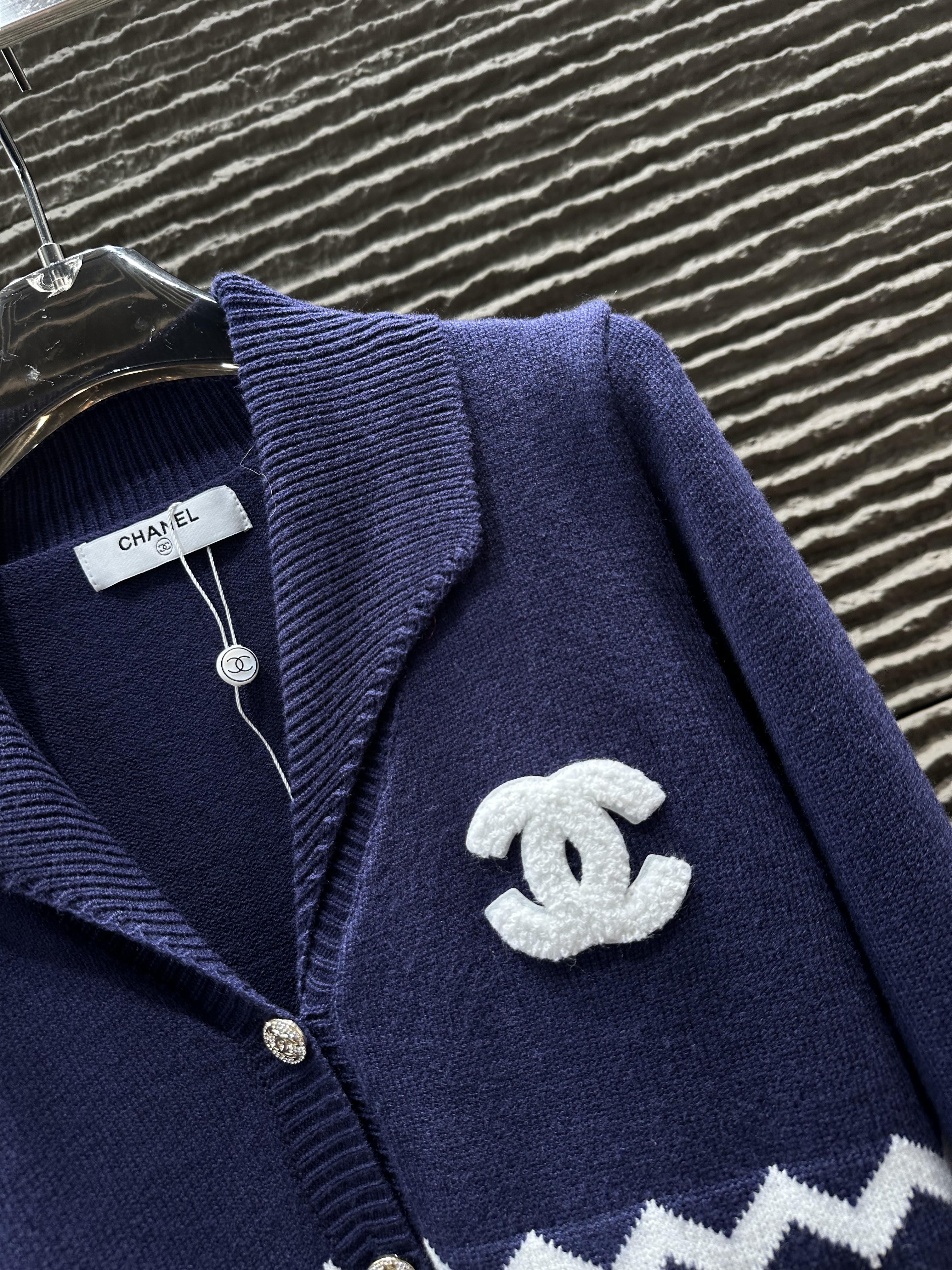 [TOP] CHANEL Cardigan -  Blue