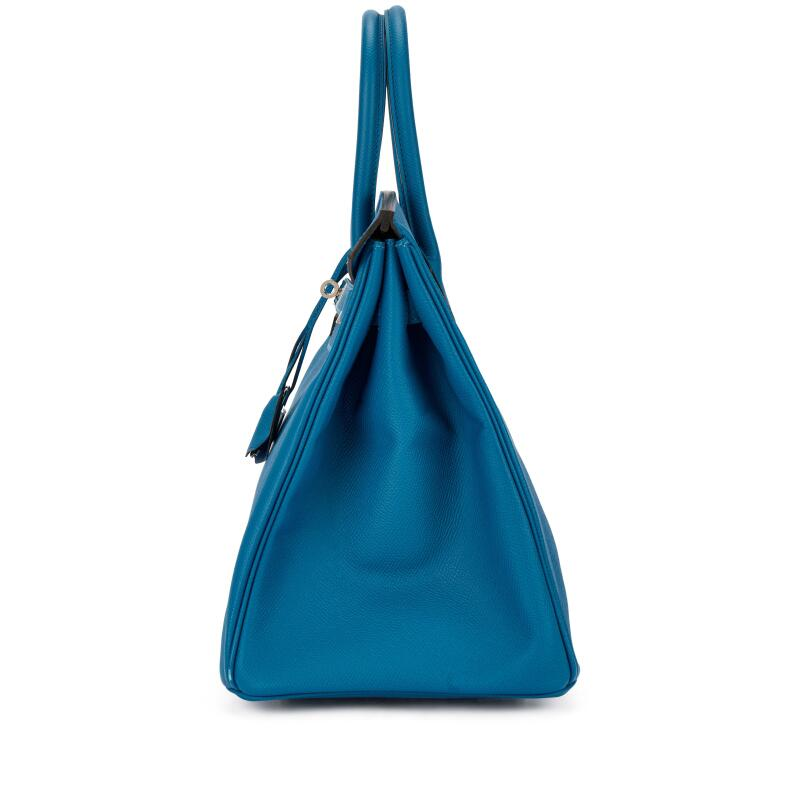 [TOP] HERMES Birkin Epsom Bag 25/30/35/40 cm-Bleu Izmir - SHW