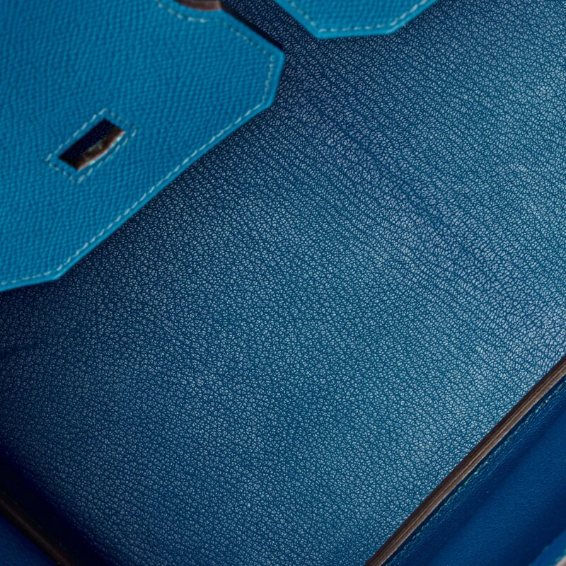 [TOP] HERMES Birkin Epsom Bag 25/30/35/40 cm-Bleu Izmir - SHW