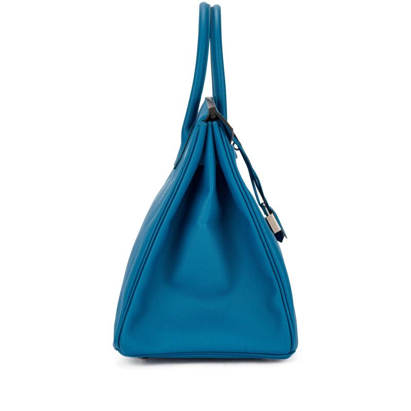 [TOP] HERMES Birkin Epsom Bag 25/30/35/40 cm-Bleu Izmir - SHW