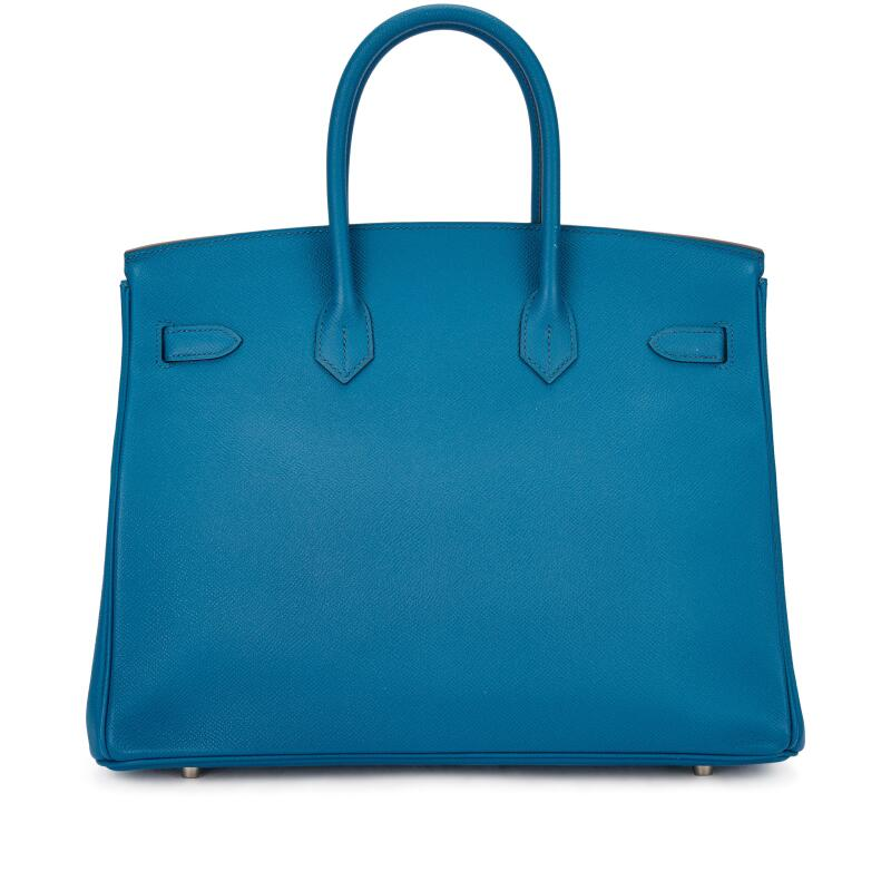 [TOP] HERMES Birkin Epsom Bag 25/30/35/40 cm-Bleu Izmir - SHW
