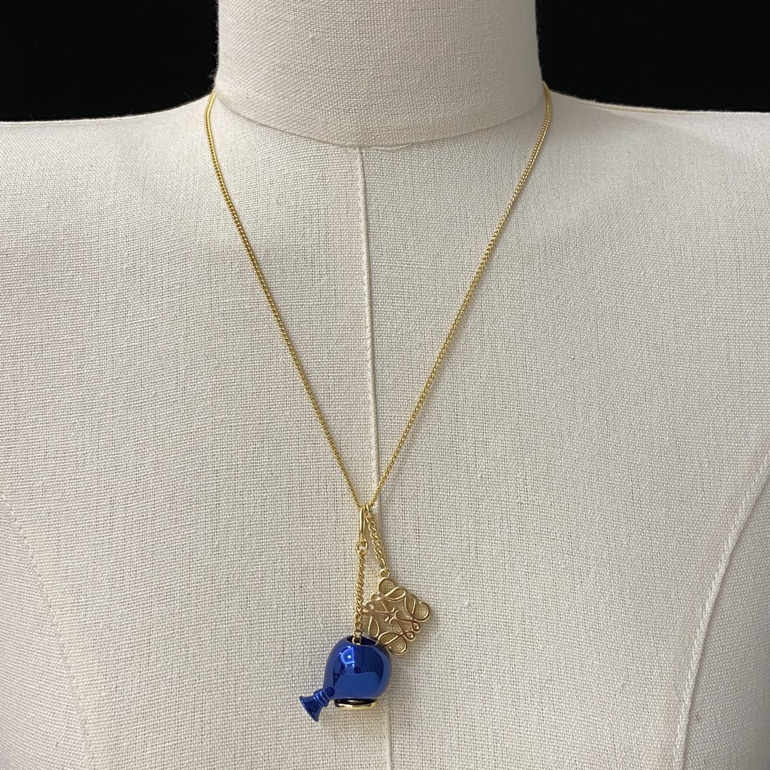 [TOP] LOEWE Logo Necklace - 4 Colour