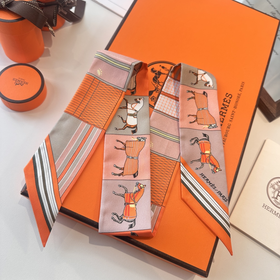 [TOP] HERMES Twilly Scarf 86 x 5 cm - 3 Colours