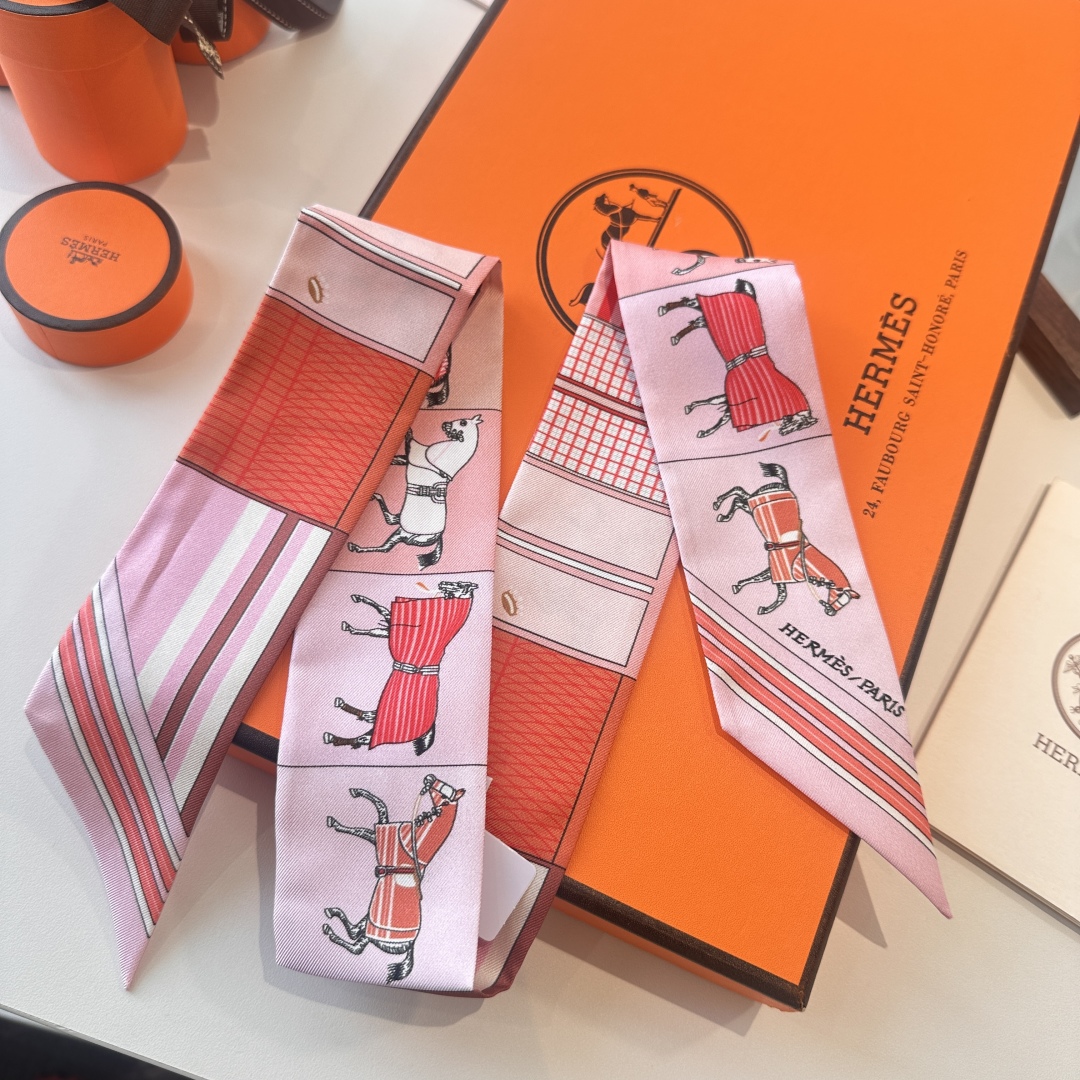 [TOP] HERMES Twilly Scarf 86 x 5 cm - 3 Colours