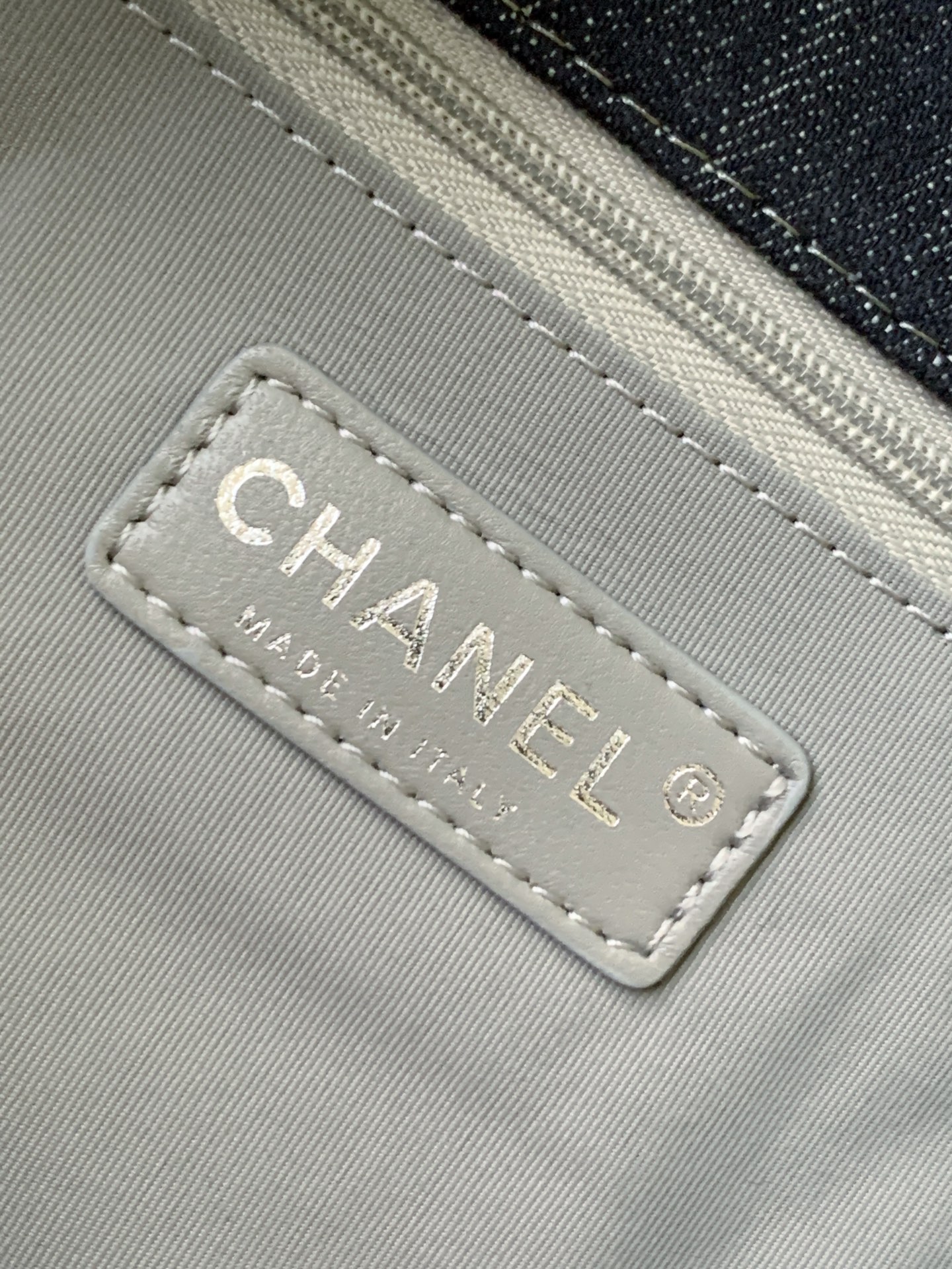 [TOP] CHANEL Classic Denim Flap Bag 30-40-11cm /22-34-10cm - Blue