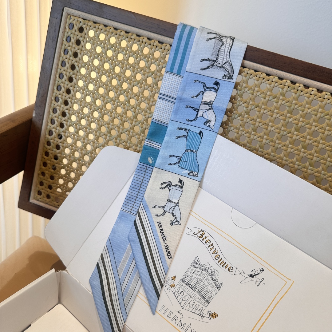 [TOP] HERMES Twilly Scarf 86 x 5 cm - 3 Colours