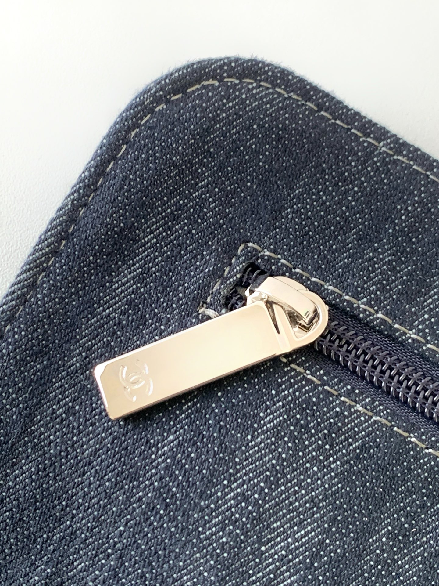 [TOP] CHANEL Classic Denim Flap Bag 30-40-11cm /22-34-10cm - Blue