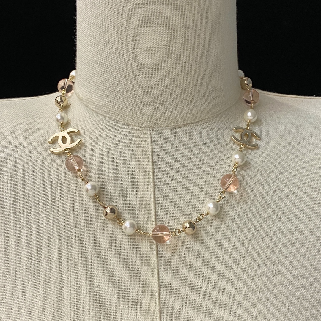 [TOP] CHANEL CC Necklace - Gold