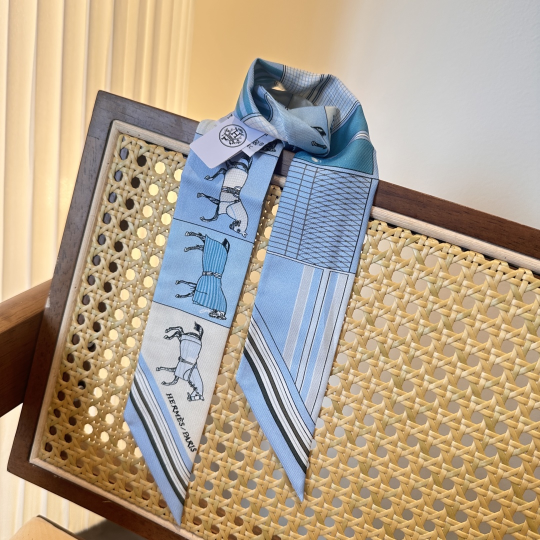 [TOP] HERMES Twilly Scarf 86 x 5 cm - 3 Colours
