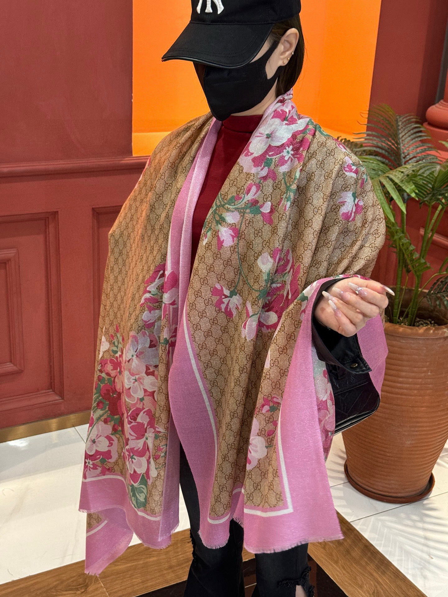 [TOP] GUCCI Cashmere Scarf 110 x 200cm - 3 Color