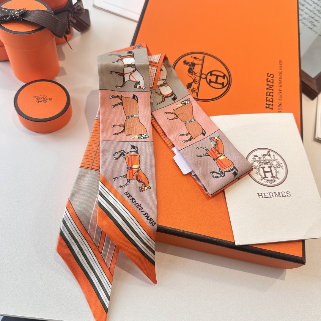 [TOP] HERMES Twilly Scarf 86 x 5 cm - 3 Colours