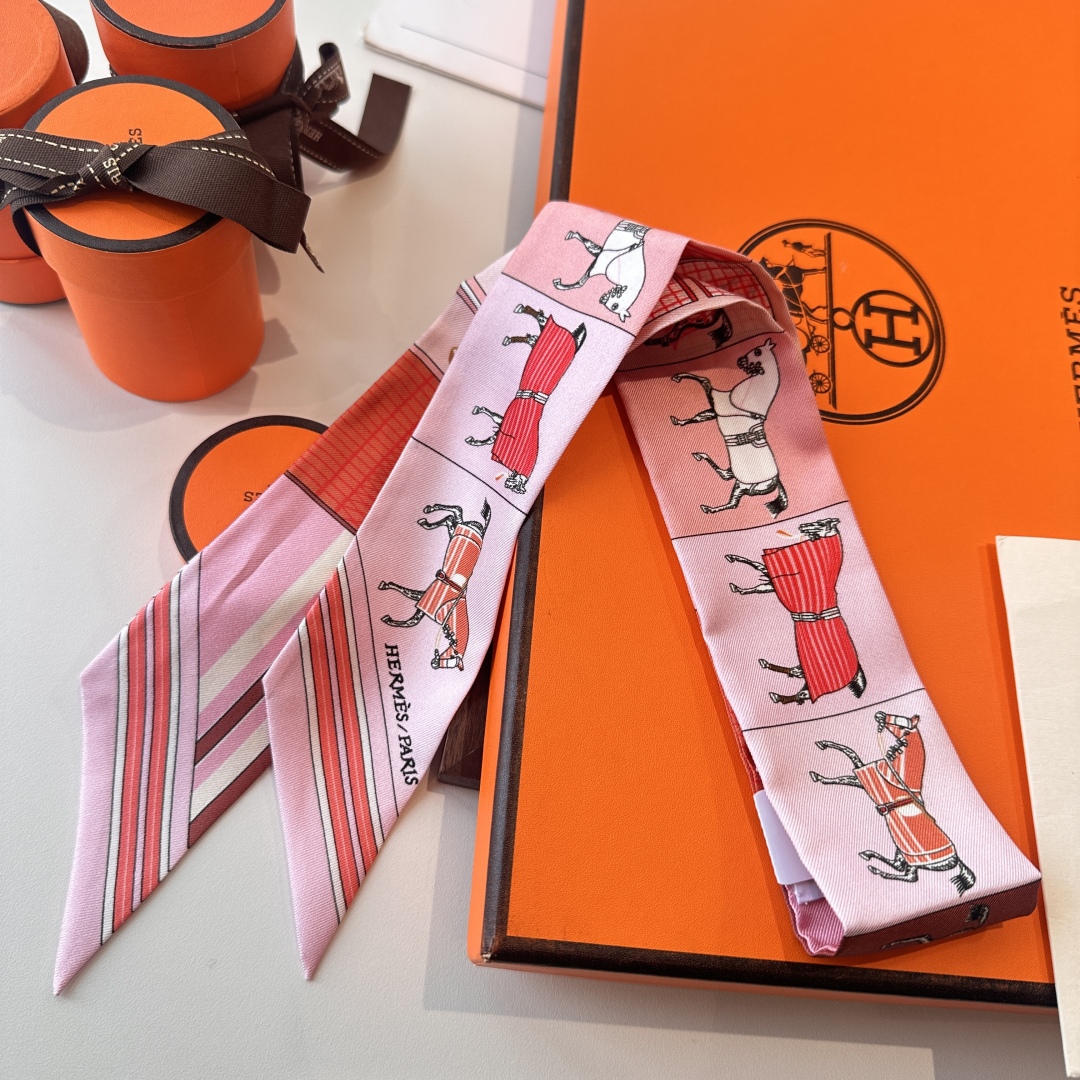 [TOP] HERMES Twilly Scarf 86 x 5 cm - 3 Colours
