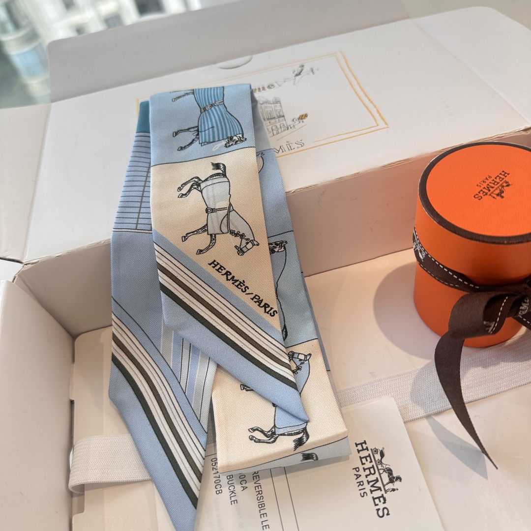 [TOP] HERMES Twilly Scarf 86 x 5 cm - 3 Colours