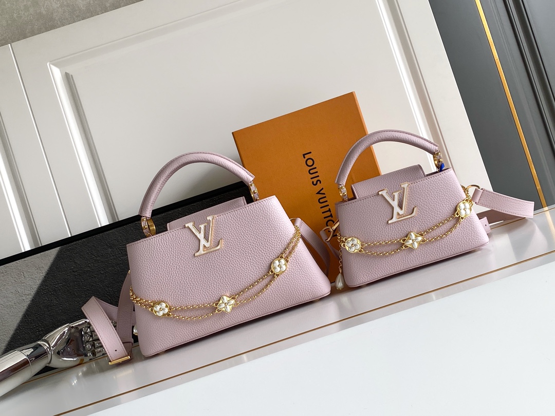 [TOP] Louis Vuitton LV Capucines Bag 22cm/28cm - Purple