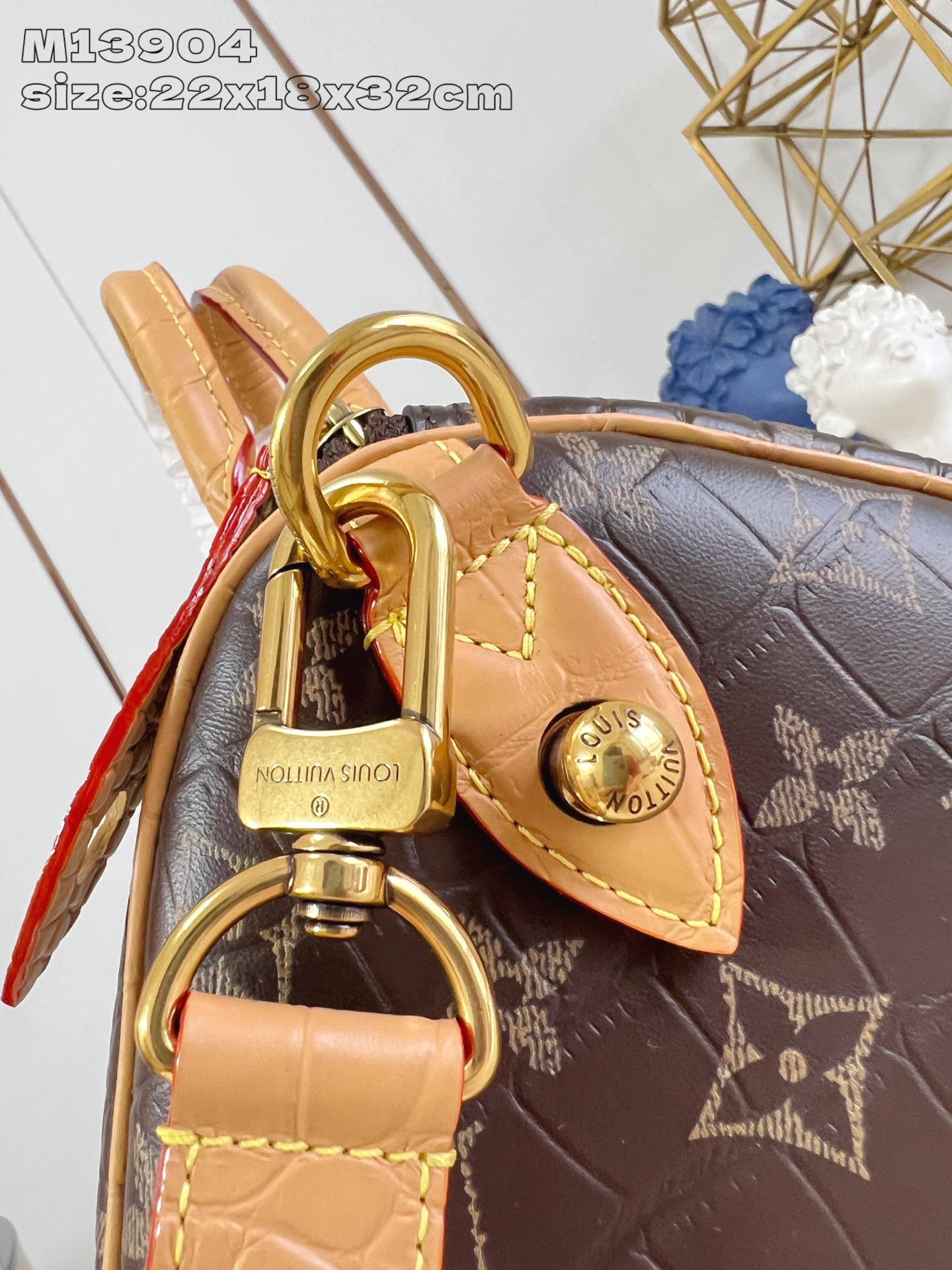 [TOP] Louis Vuitton LV Speedy 30 Bandoulière Bag Crocodile Pattern 22.5 x 18 x 32cm - Monogram