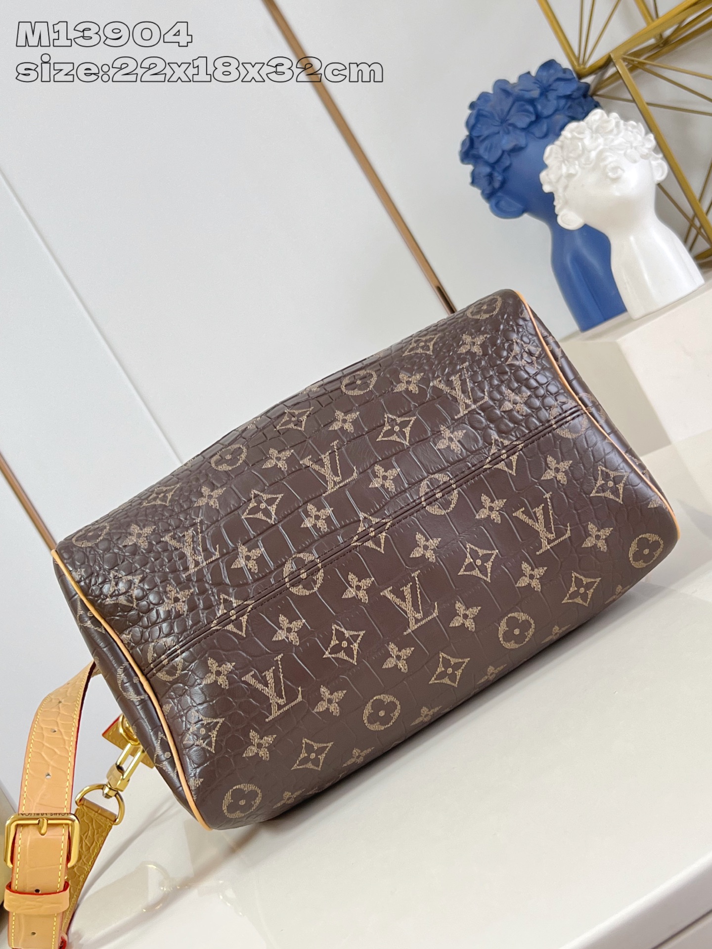 [TOP] Louis Vuitton LV Speedy 30 Bandoulière Bag Crocodile Pattern 22.5 x 18 x 32cm - Monogram